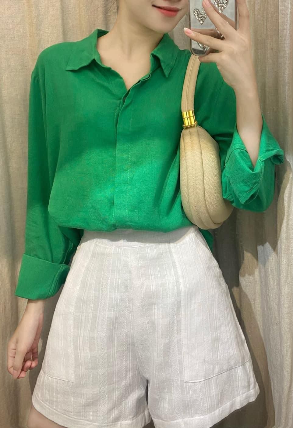 Daniela Shirt - Áo sơ mi linen L01
