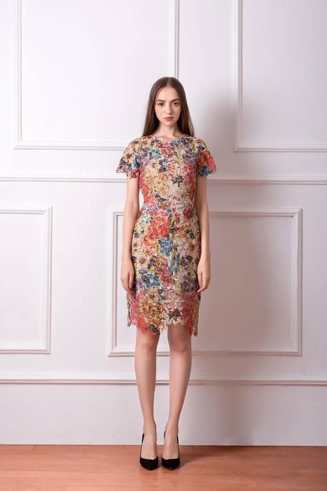 Anne Dress - Đầm ren chỉ hoa màu sắc D388 -> D391