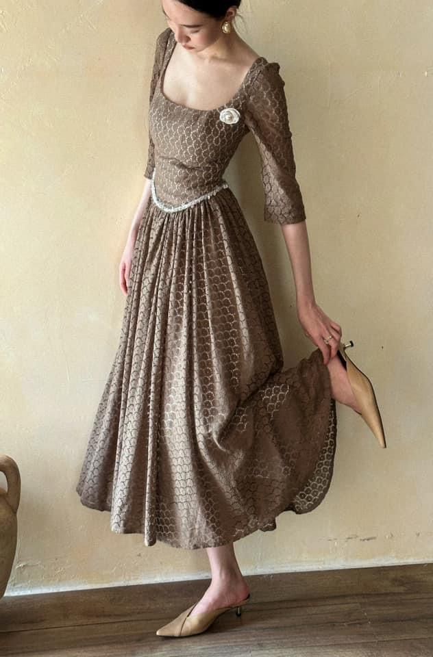 Sally Dress - Đầm Corset Ren Cổ Điển L1016