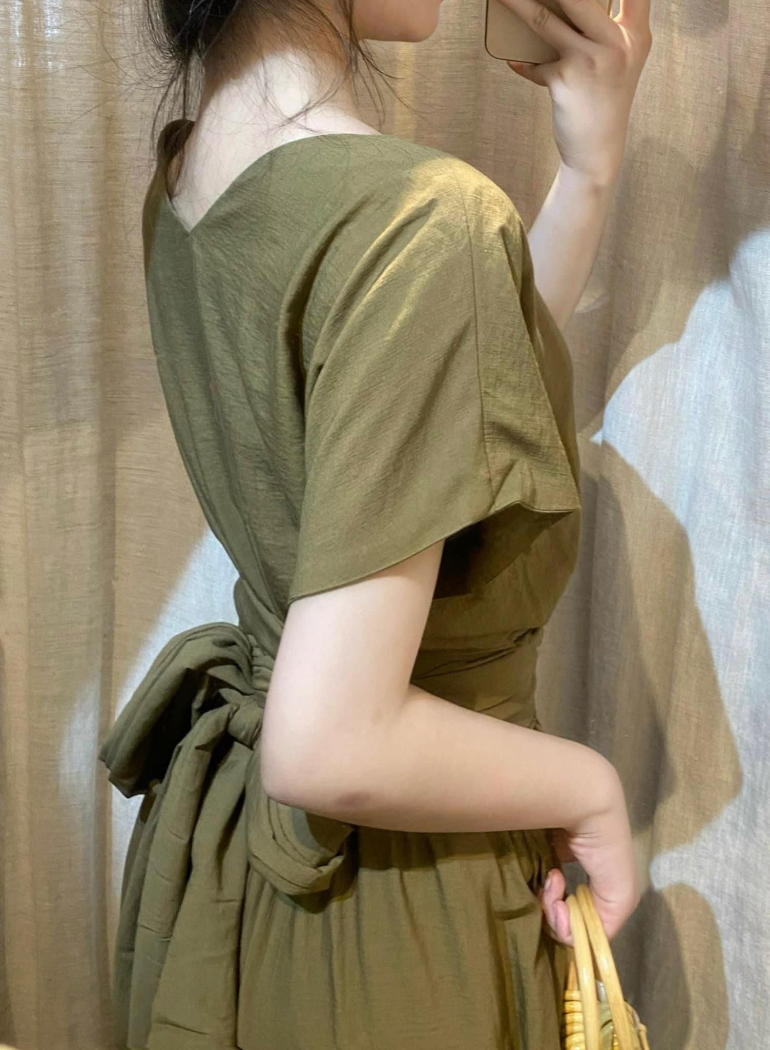 Laila Dress - Đầm maxi , cánh dơi nhấn eo - các màu PO01