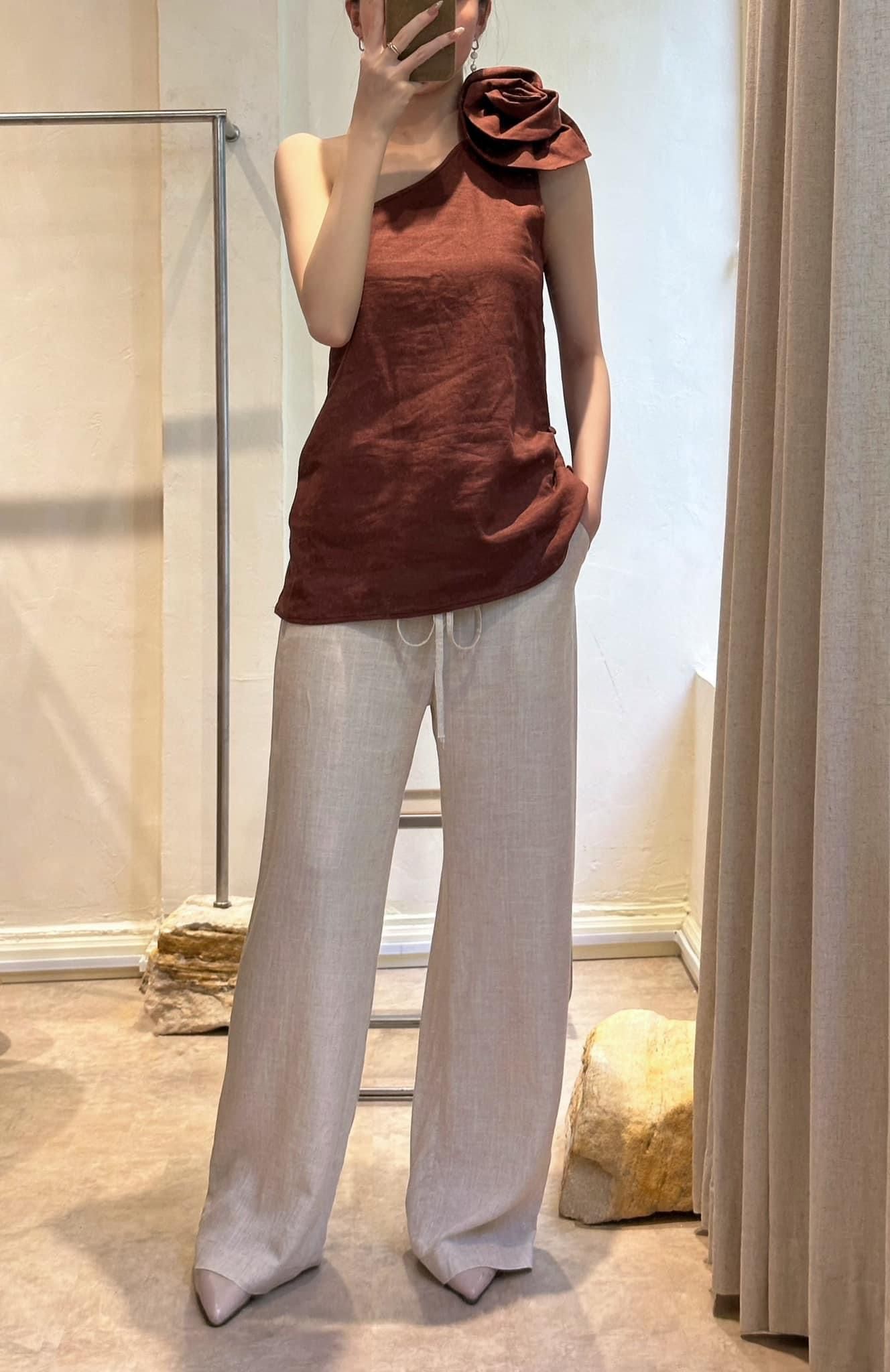 Doris Set - Set áo hoa lớn và quần linen