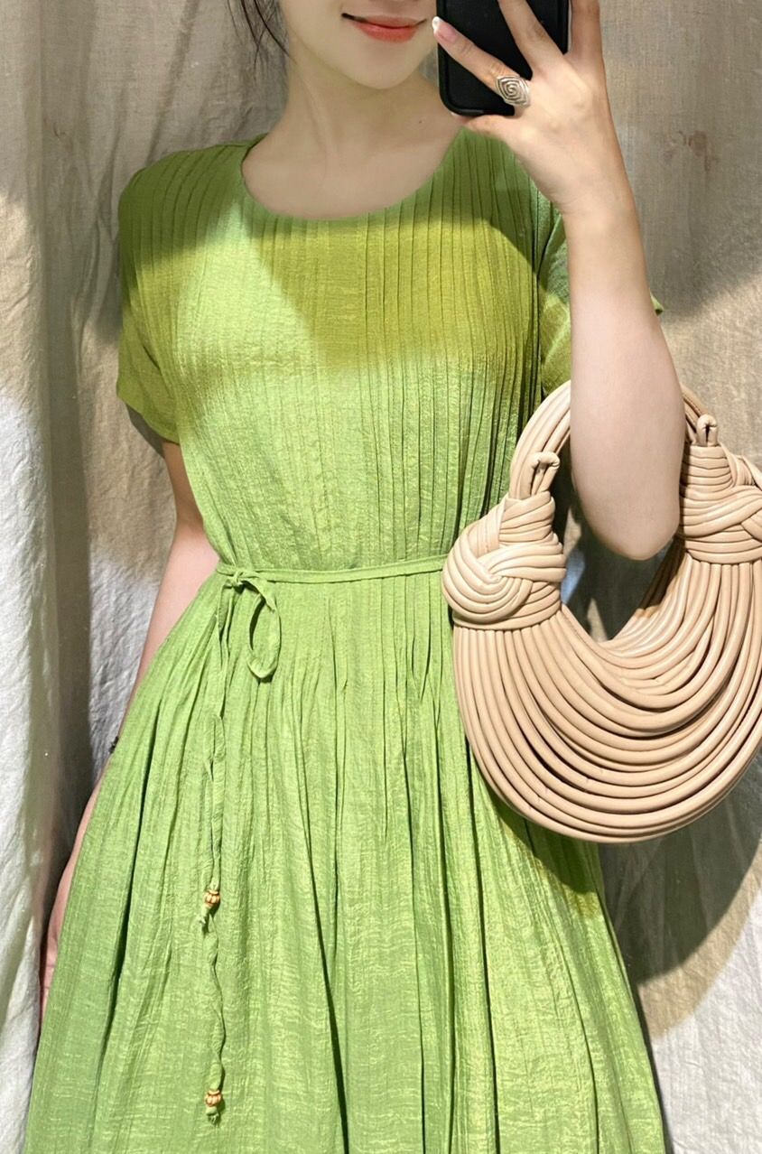Hazel Dress - Đầm Tay Ngắn Xếp Li D743