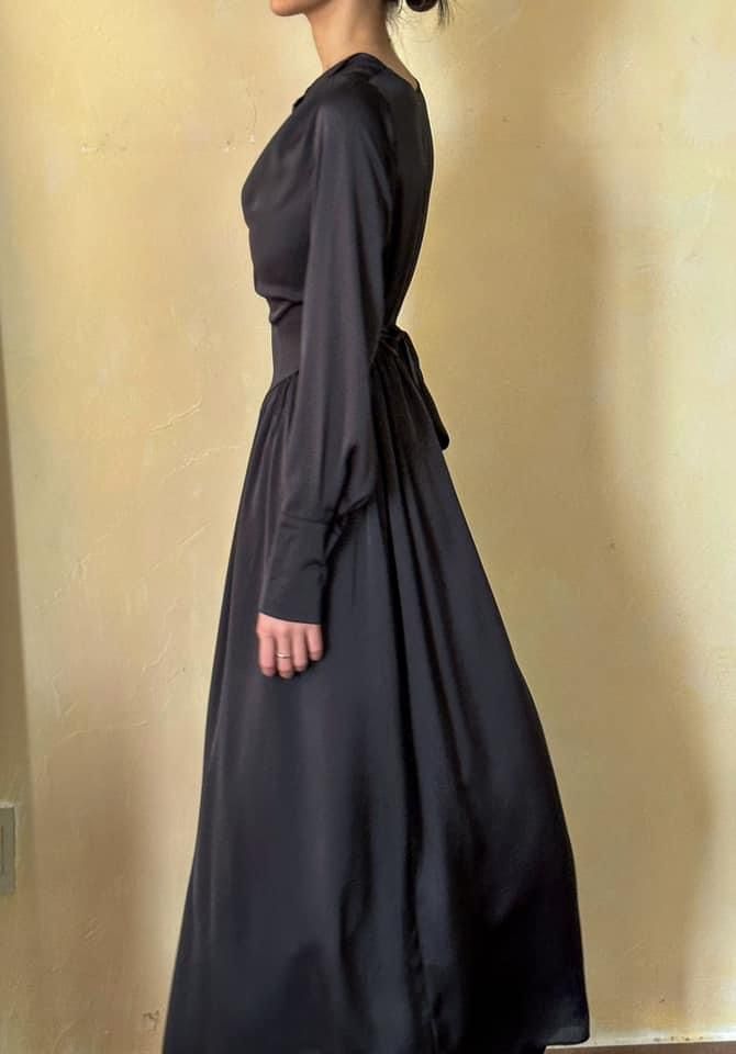 Giselle Dress - Đầm Lụa Tay Dài D1000