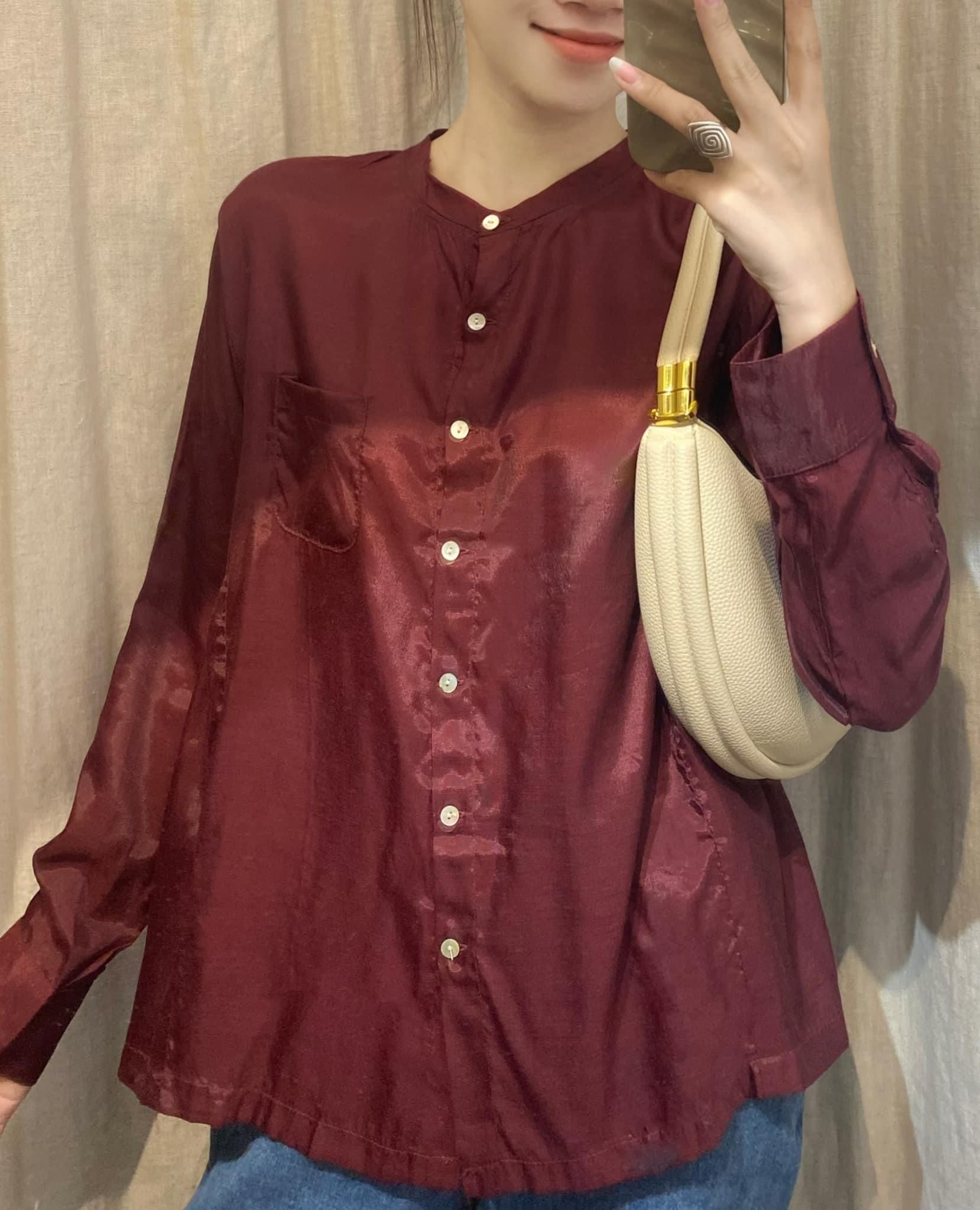 Áo Sơ Mi Tơ Tay Dài A008