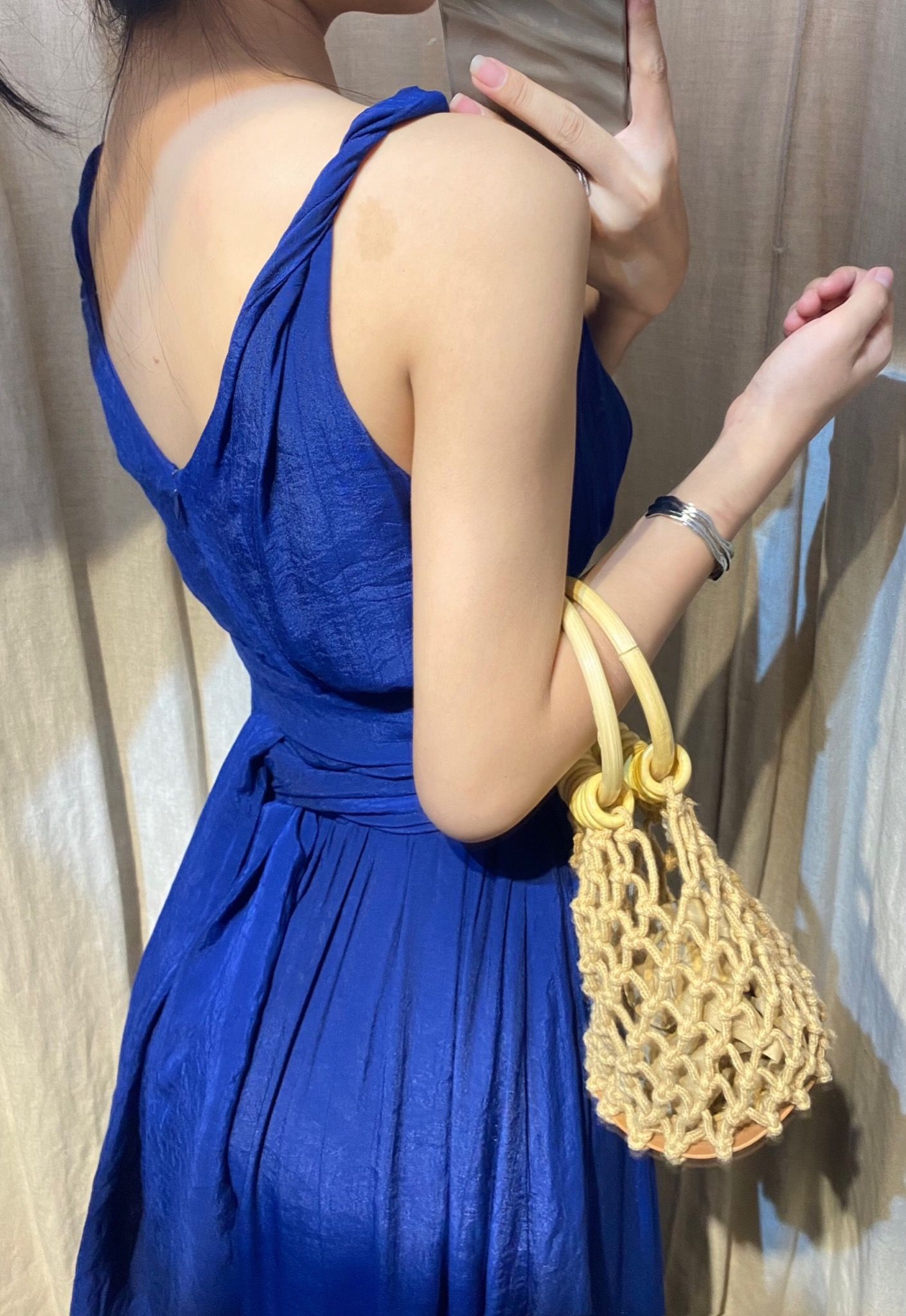 Nala Dress - Đầm 2 dây cổ tim thắt nơ eo E29