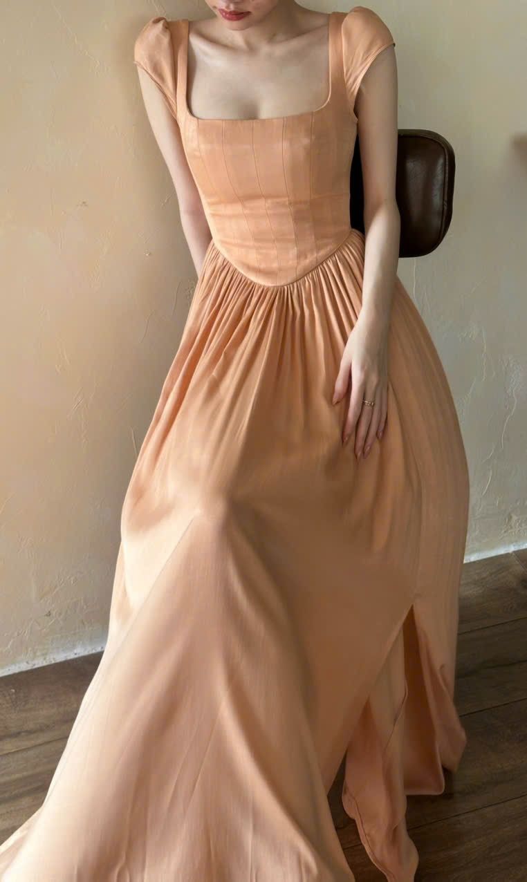 Adela Dress - Đầm Corset Cổ Điển Tay Hến V21