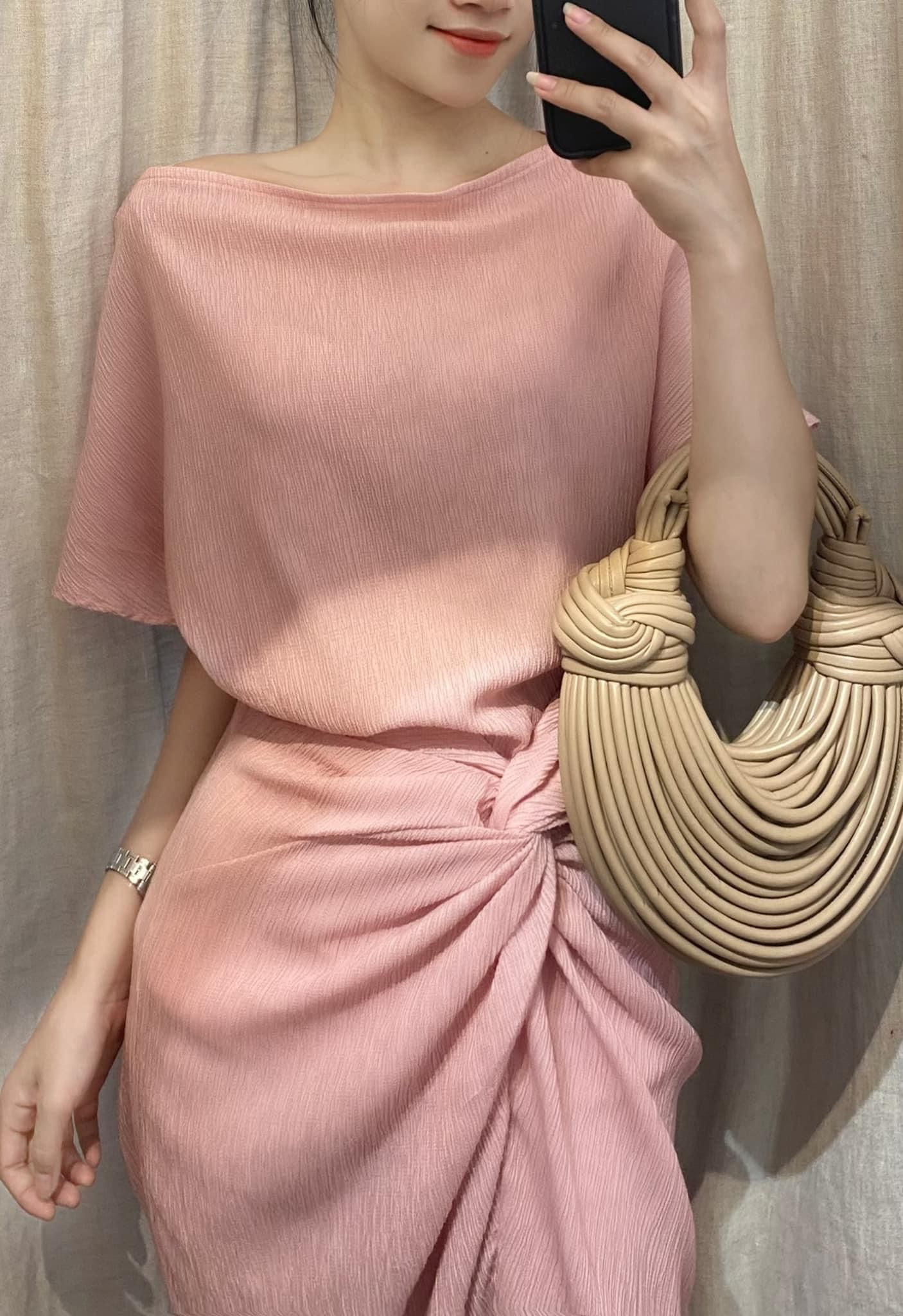 Mary Set - Set Áo Và Chân Váy Xoắn Eo L03
