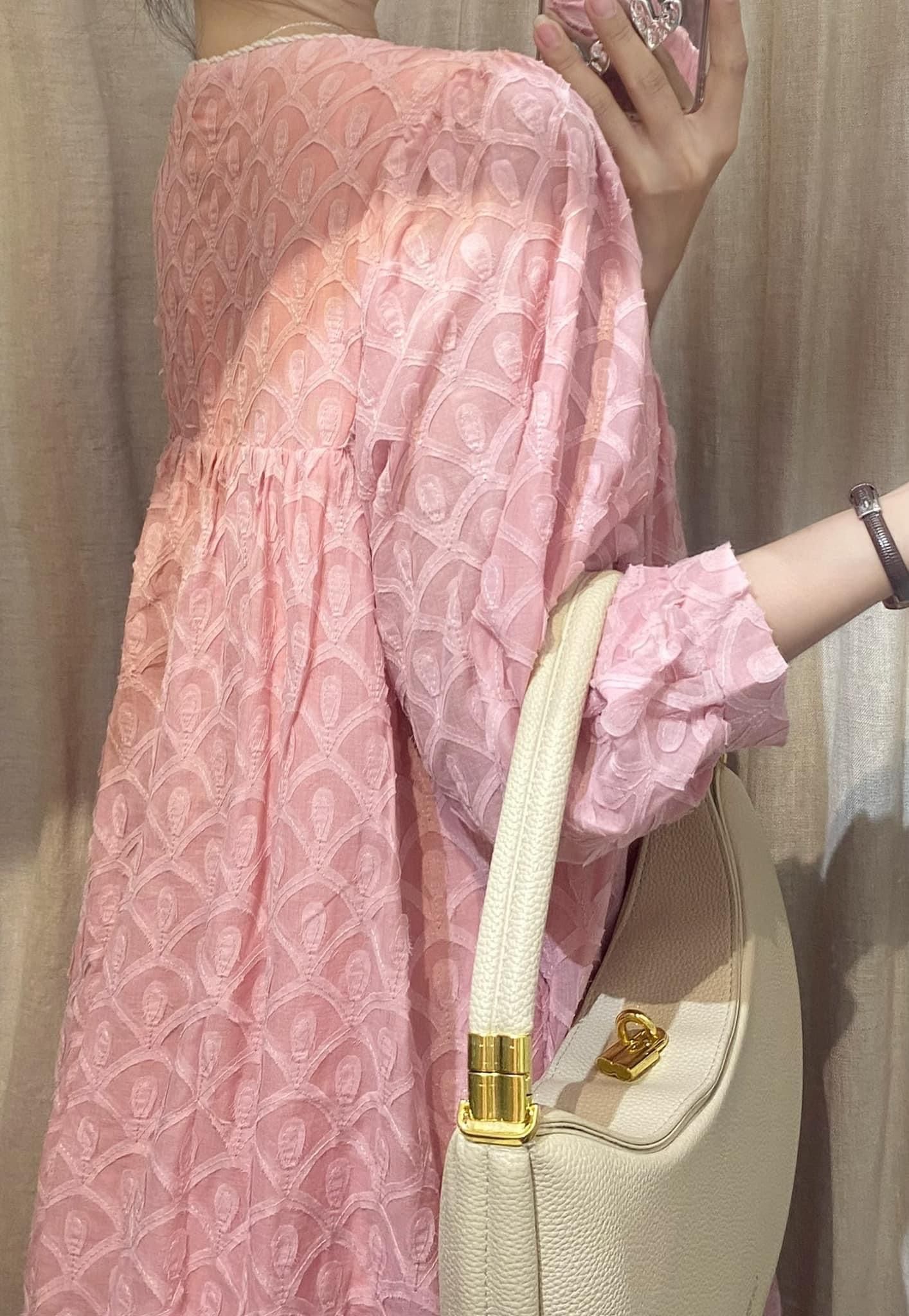 Lana Dress - Đầm suông , tay lửng cột dây D737