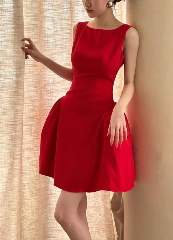 Mermy Dress - Đầm Nhún Hông Thiết Kế HN380