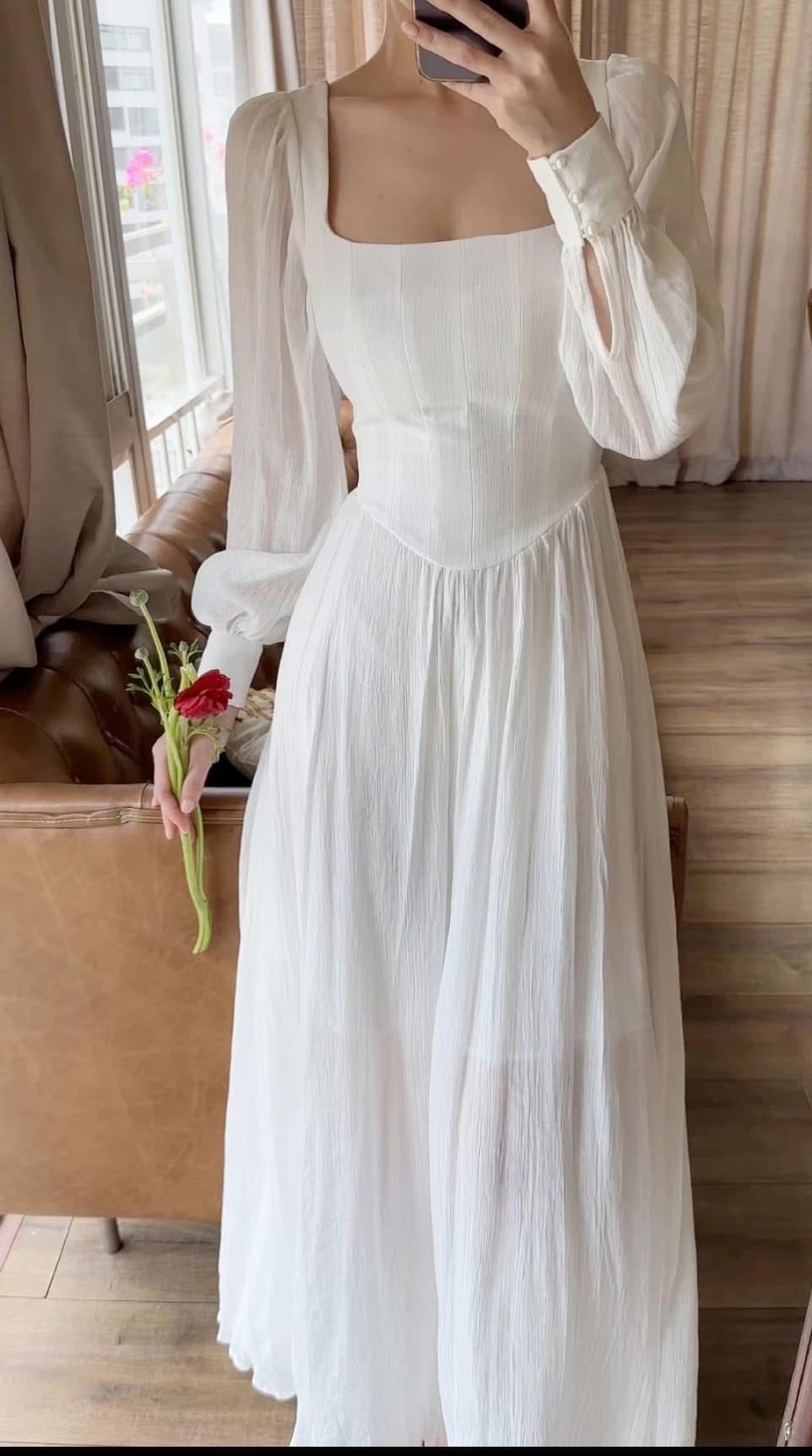 Cinderella Dress - Đầm Corset Cổ Điển Tay Phồng DR0124