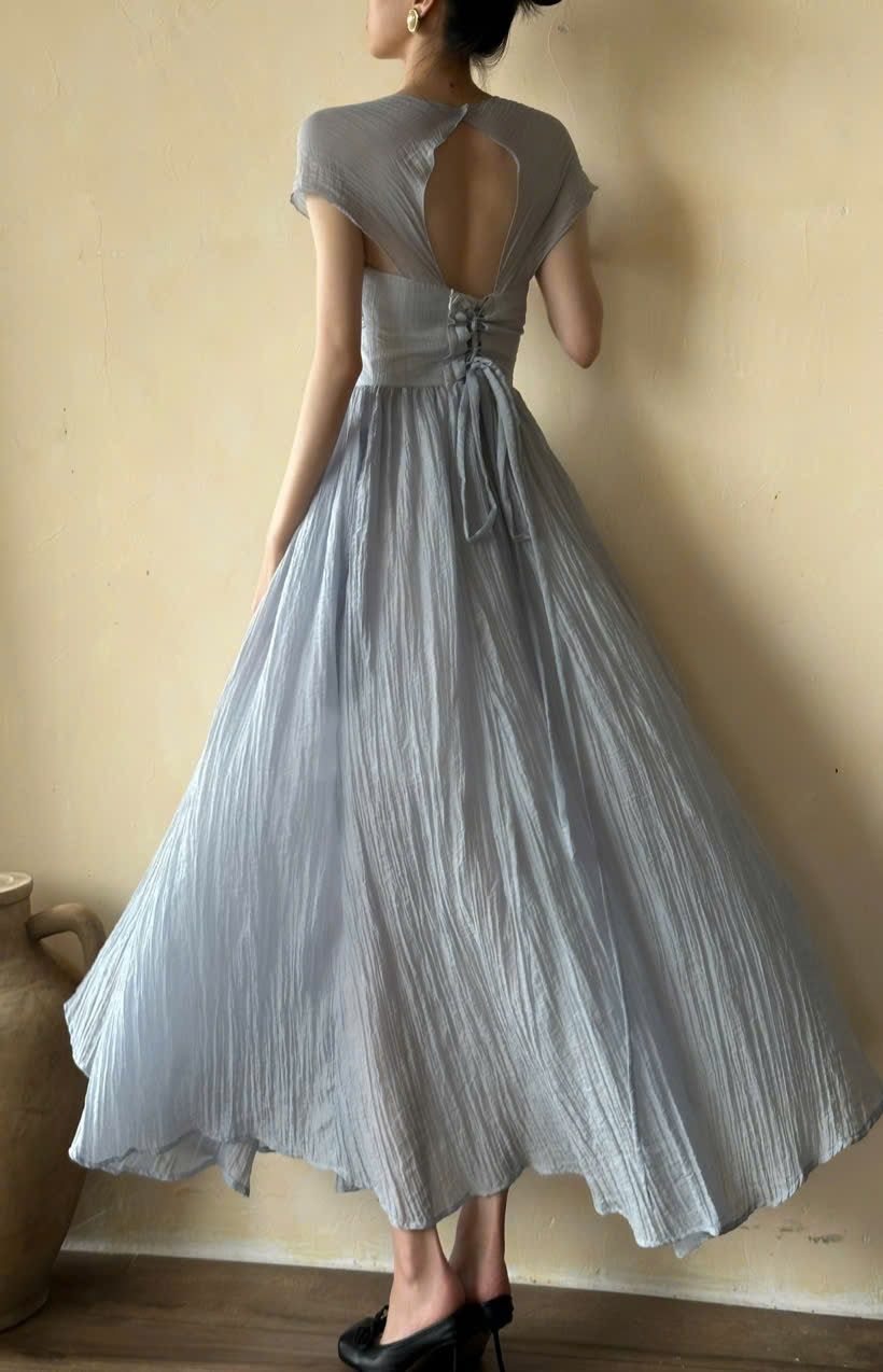 Alexandra Dress - Đầm Corset Tay Hến V20