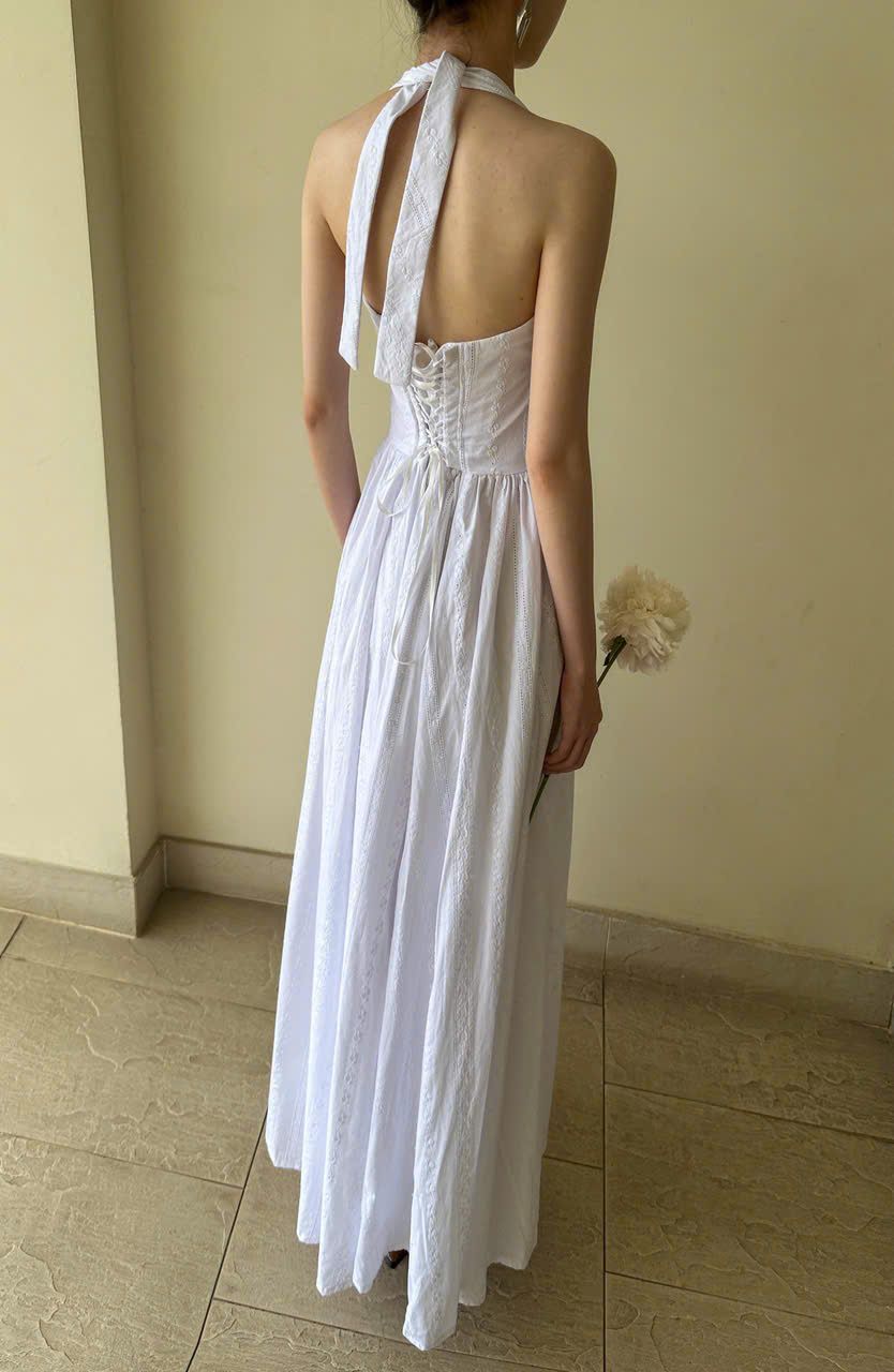 Bianca Dress - Đầm Corset Cổ Yếm D0725