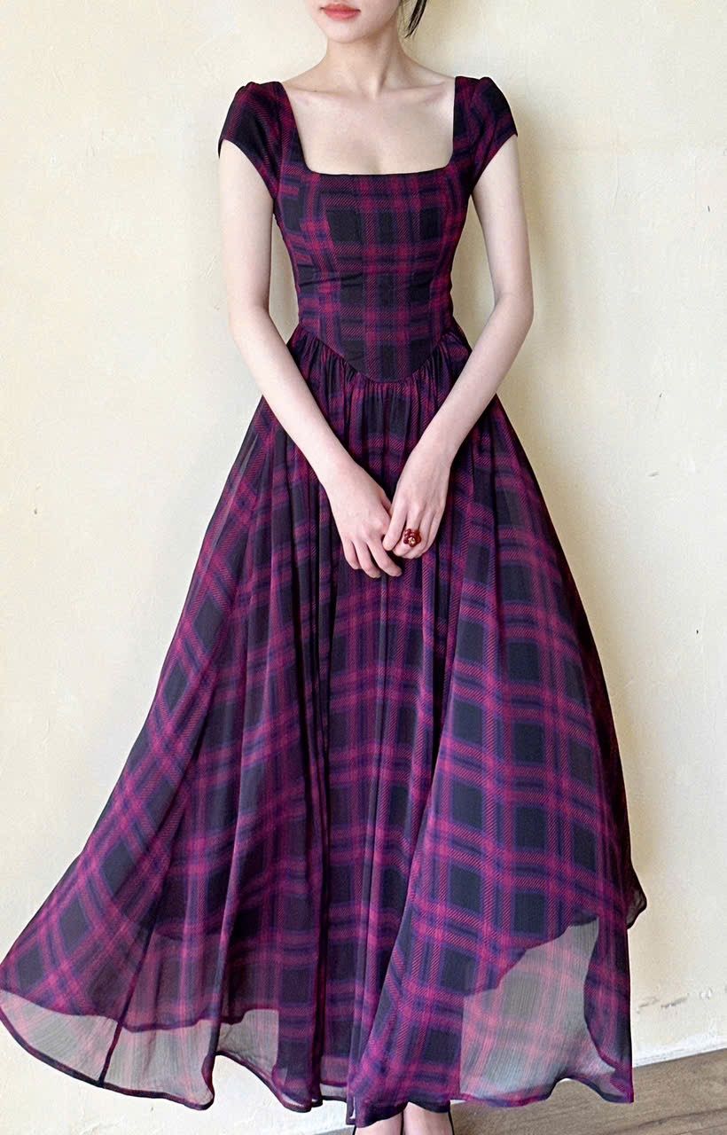 Adela Dress - Đầm Corset Cổ Điển Tay Hến V21