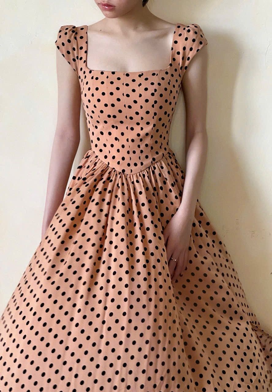 Adela Dress - Đầm Corset Cổ Điển Tay Hến V21