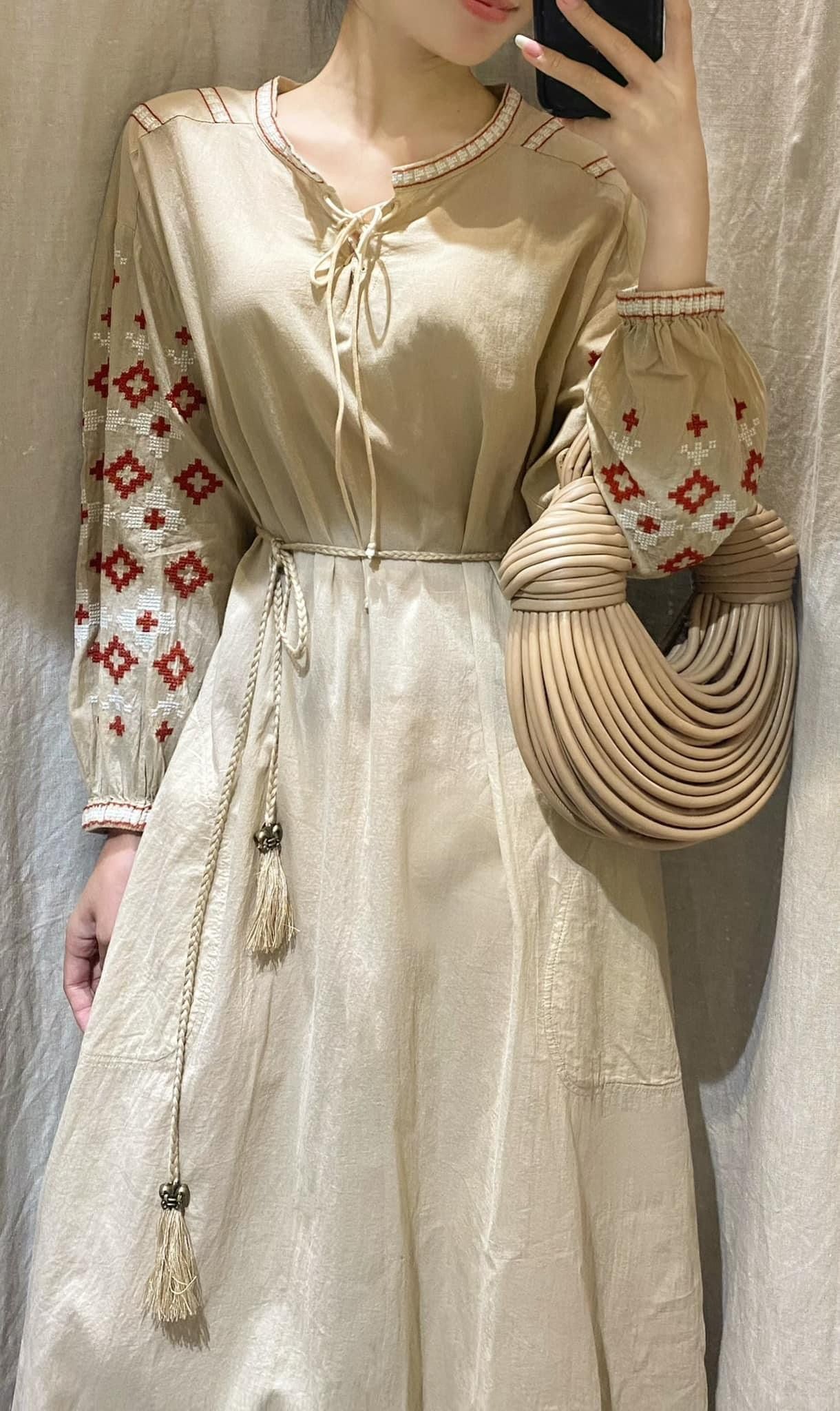 Eira Dress - Đầm thổ Cẩm Linen D959