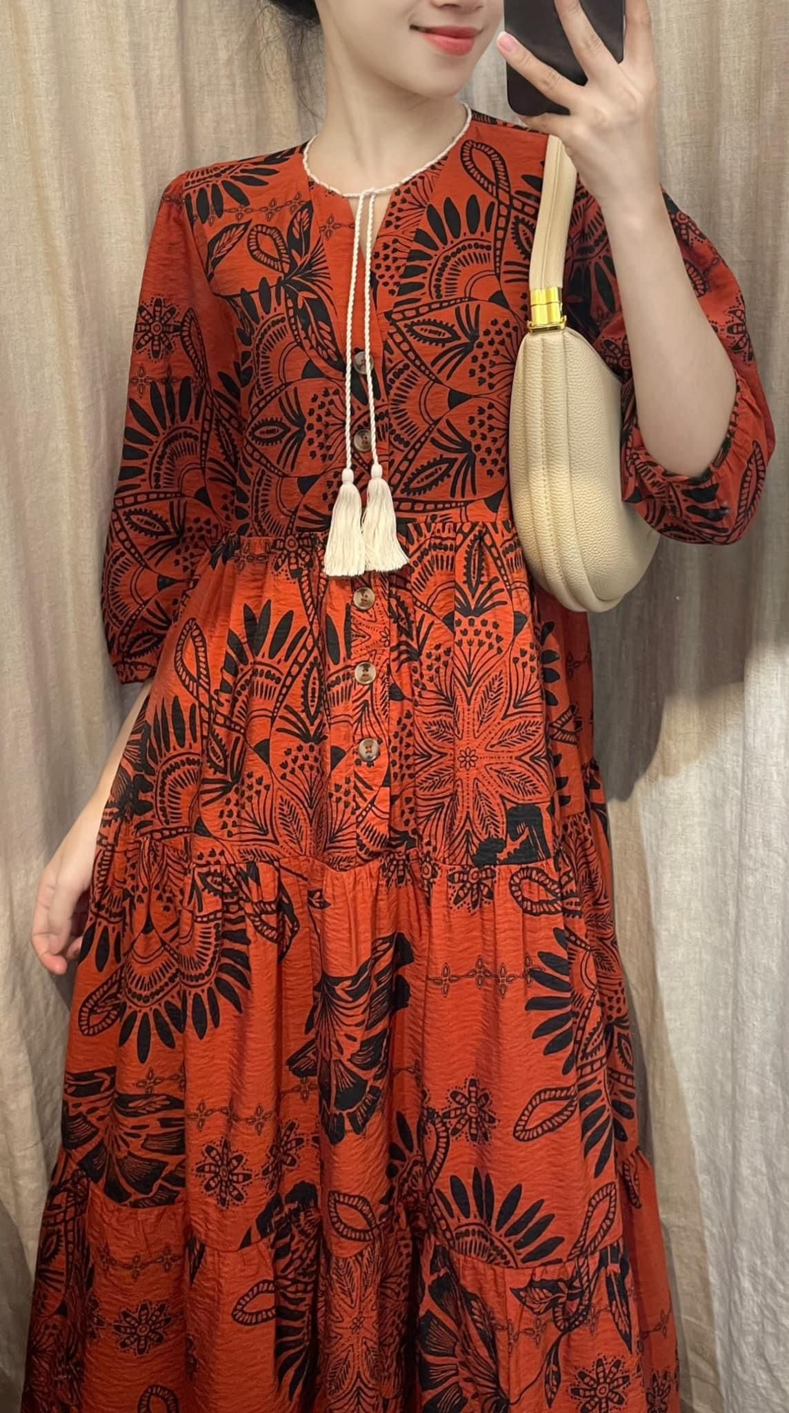 Agisa Dress - Đầm Thổ Cẩm D24