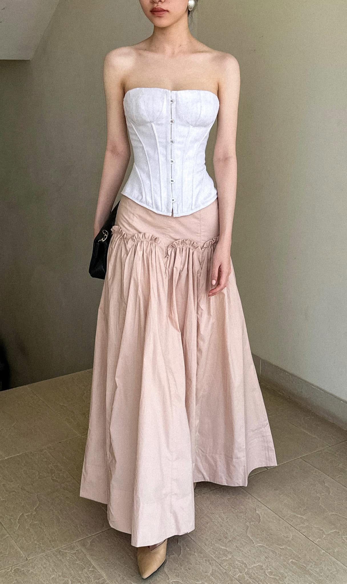 Jolly Corset - Áo Corset Linen Thiết Kế A04