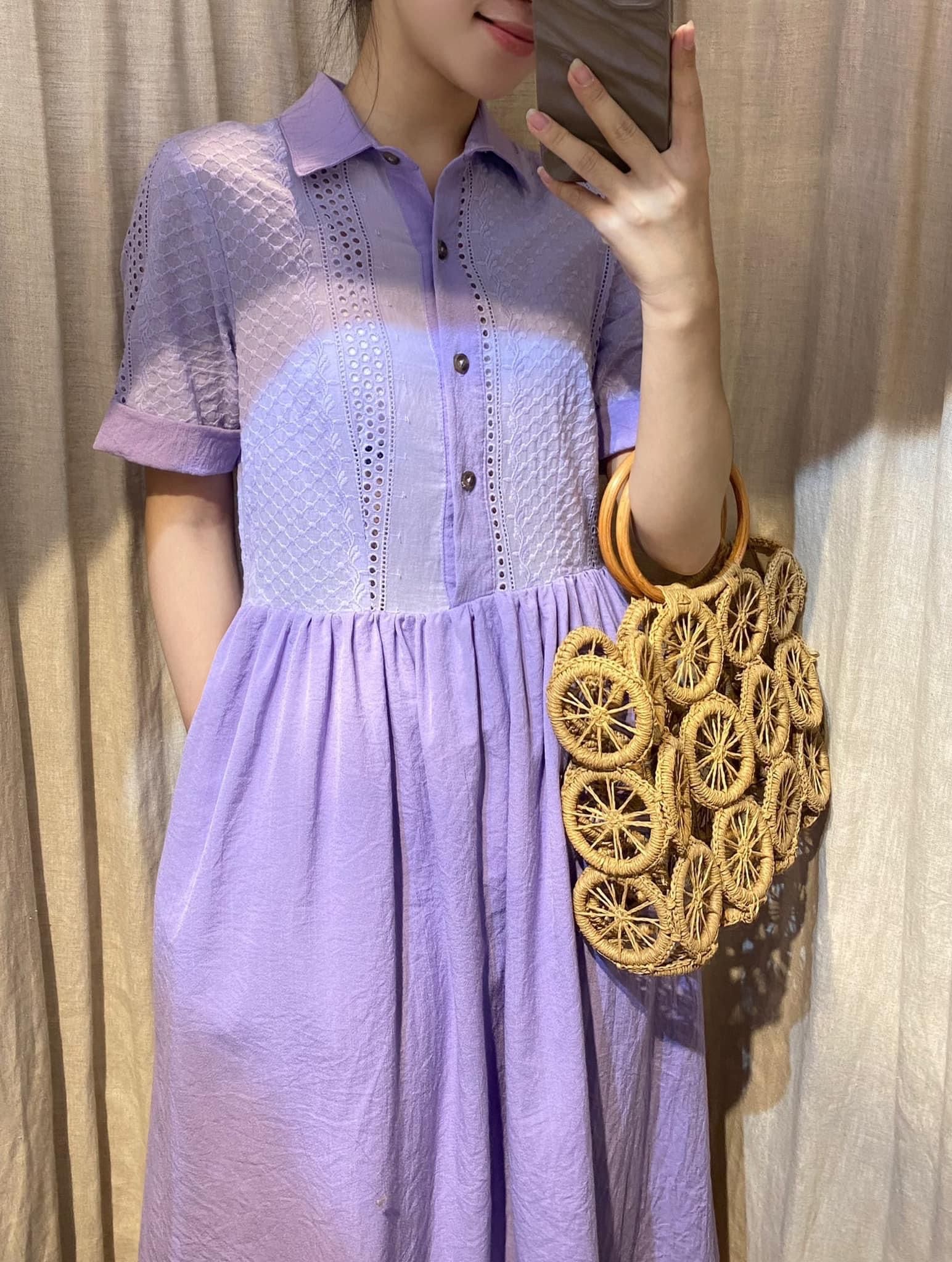 Faith Dress - Đầm ren phối cổ sơ mi D574
