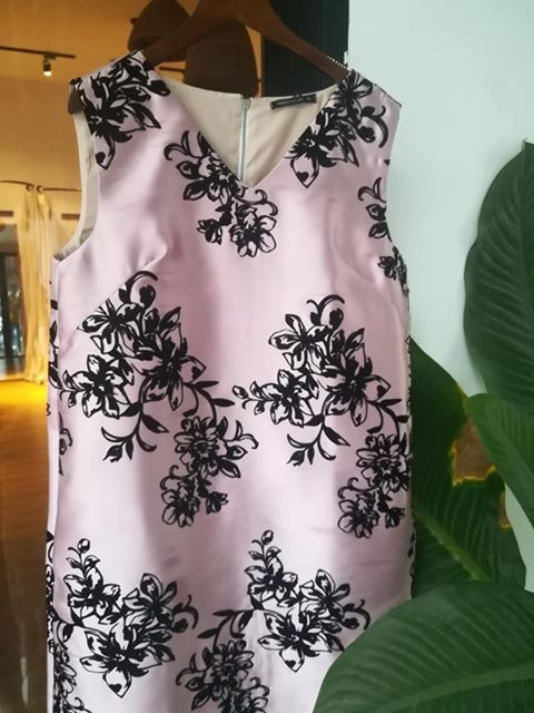 Maia Dress - Đầm sát nách cổ tim in hoa D343 D344 D345