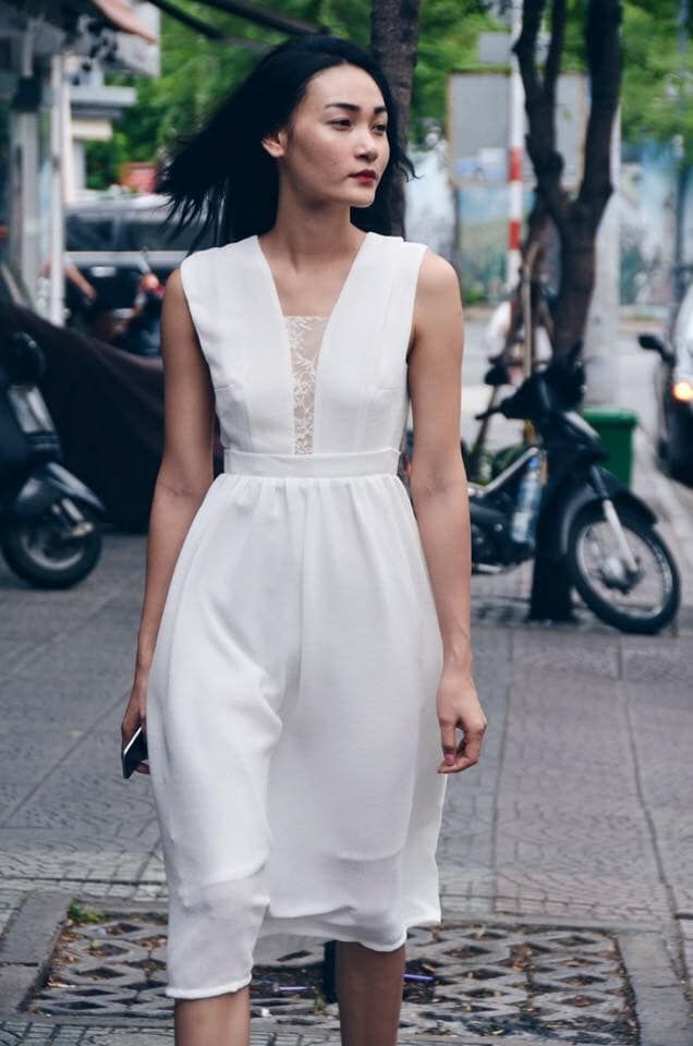 Joy Dress - Đầm trắng hoa chìm D308 -> D311