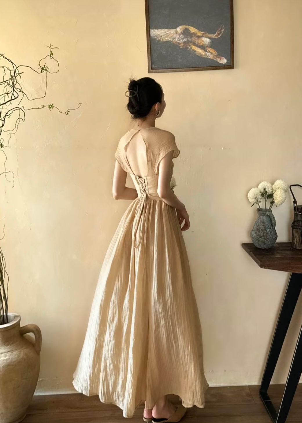 Alexandra Dress - Đầm Corset Tay Hến V20