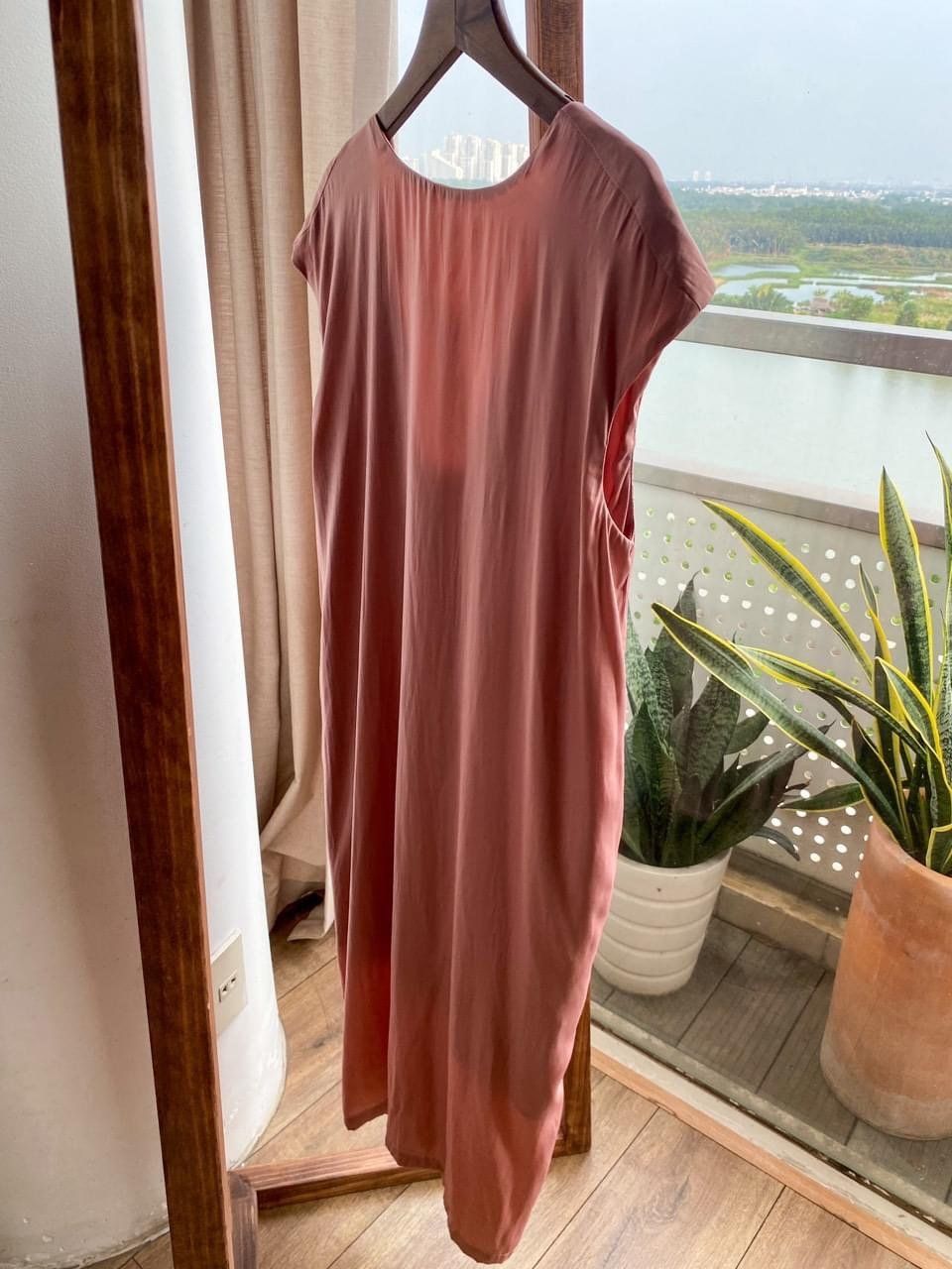 Cloud Dress - Đầm Lụa Suông Tay Chờm