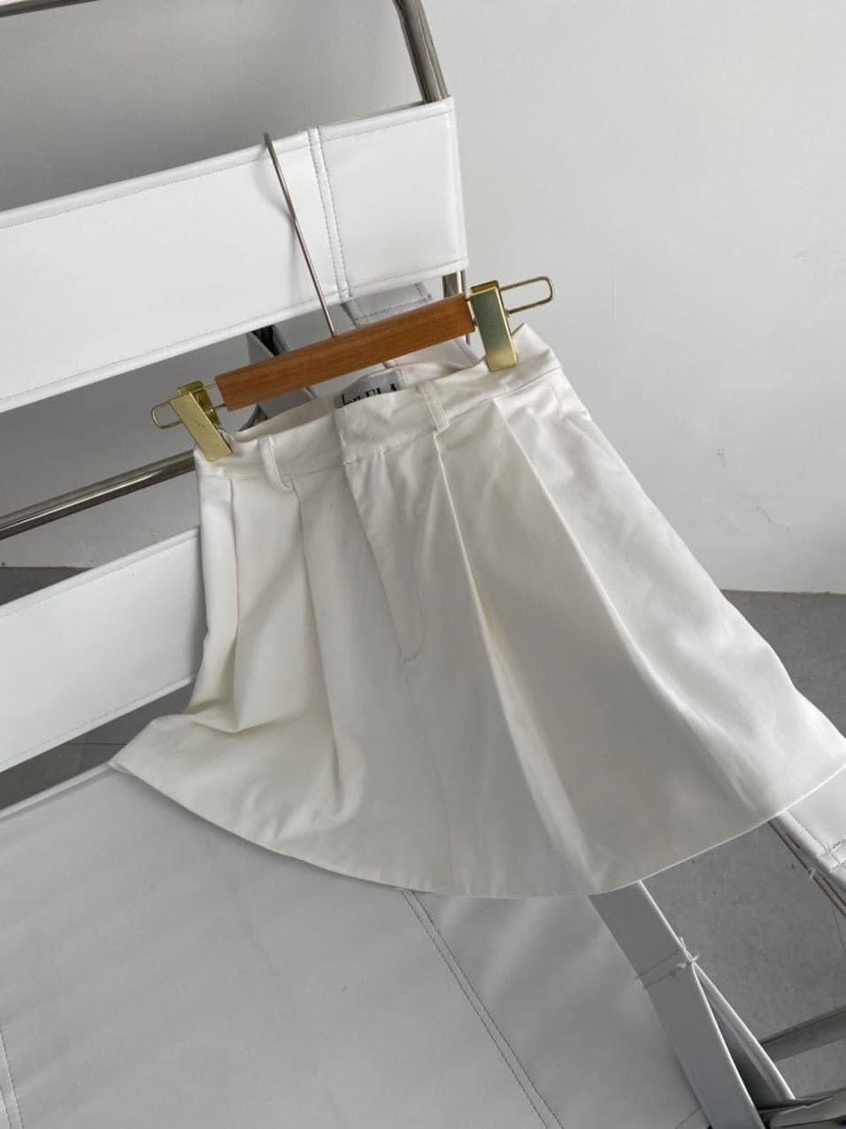 white skirt