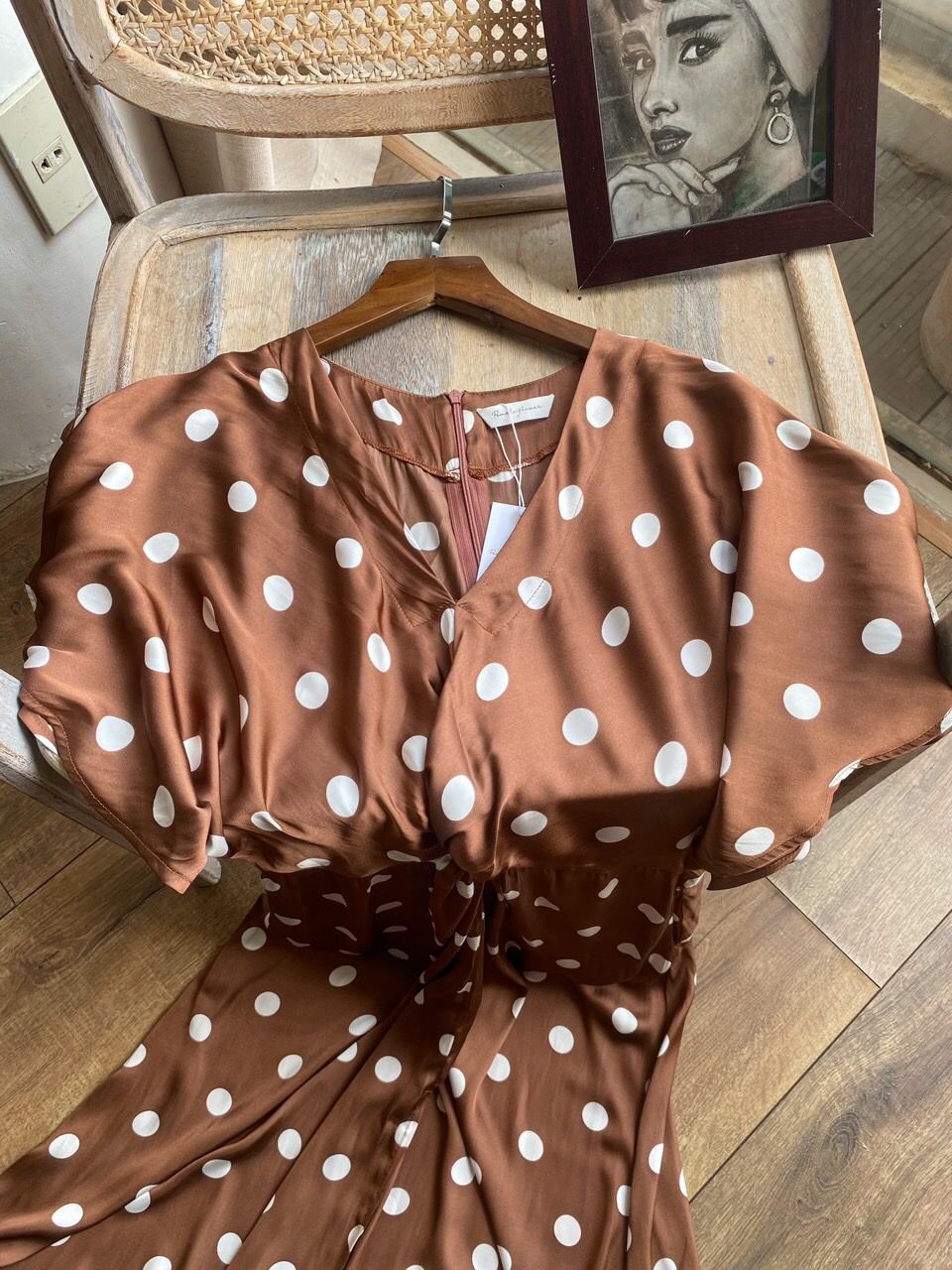 Amelie silk dress - Đầm Xoắn Eo Lụa L04