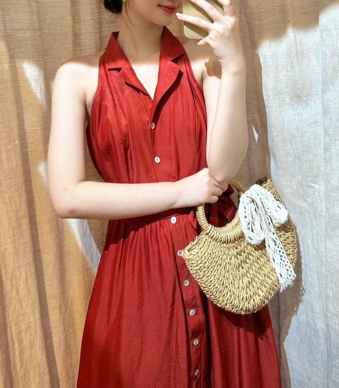 Kayla Dress - Đầm Sơ Mi Sát Nách E72