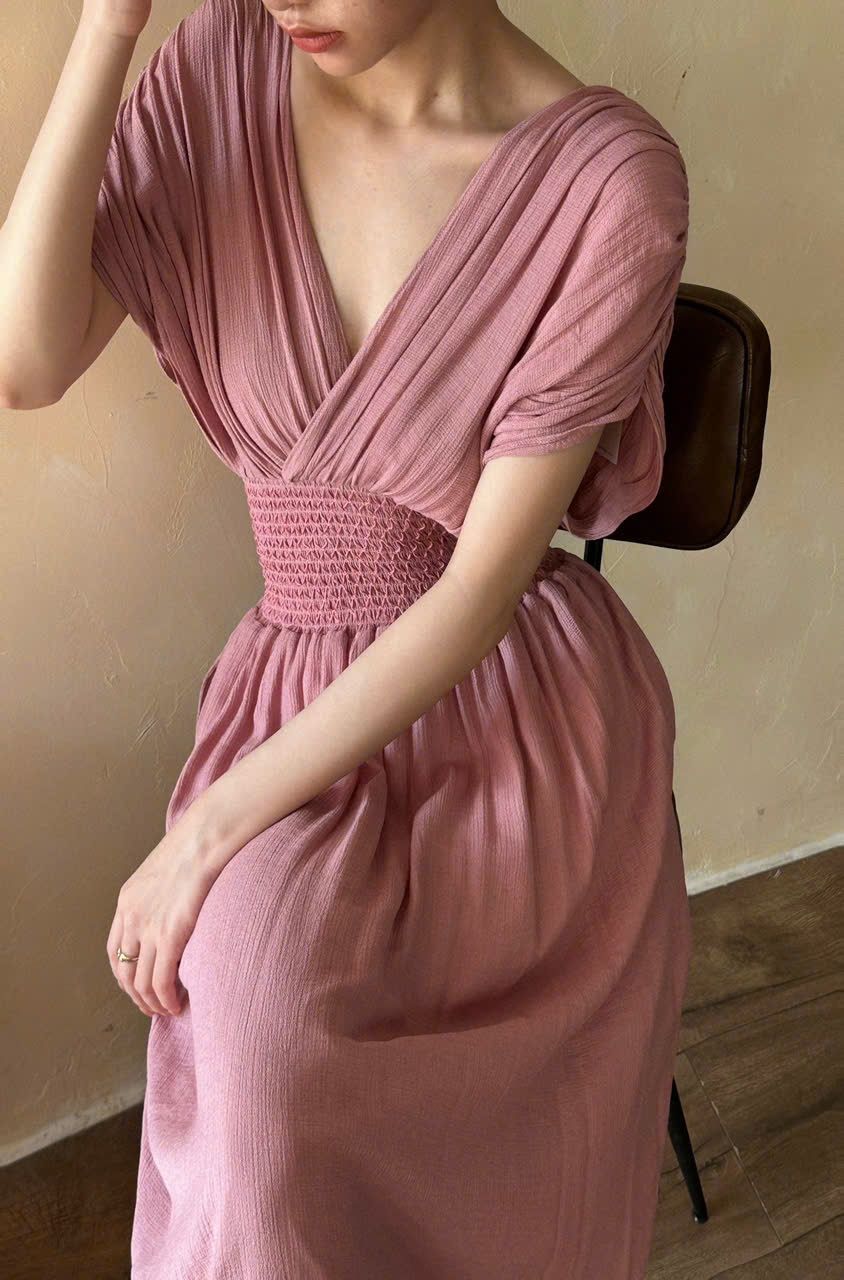 Helen Dress - Đầm Cánh Dơi Nhún Eo D971