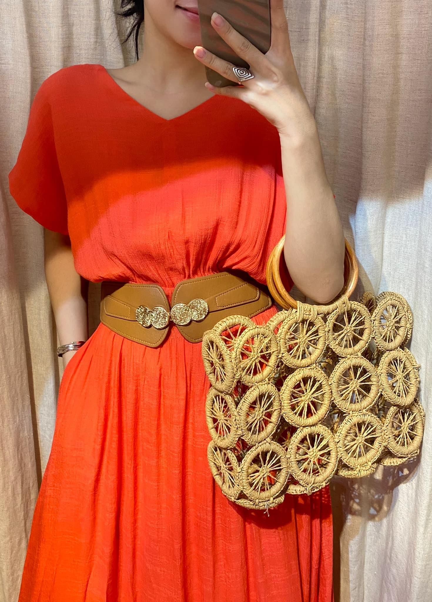 Laila Dress - Đầm maxi , cánh dơi nhấn eo - các màu PO01