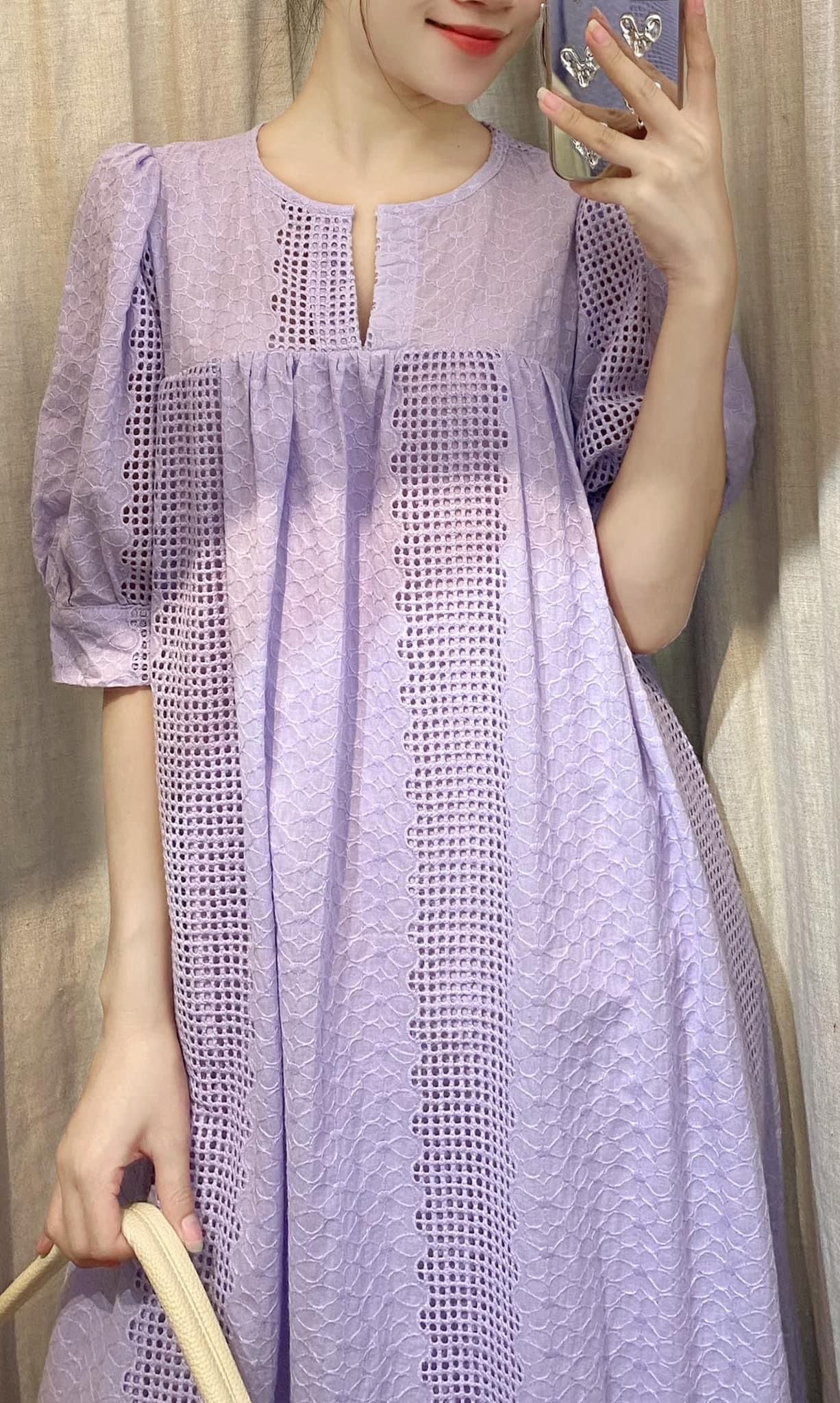 Đầm maxi suông tay ngắn - D713