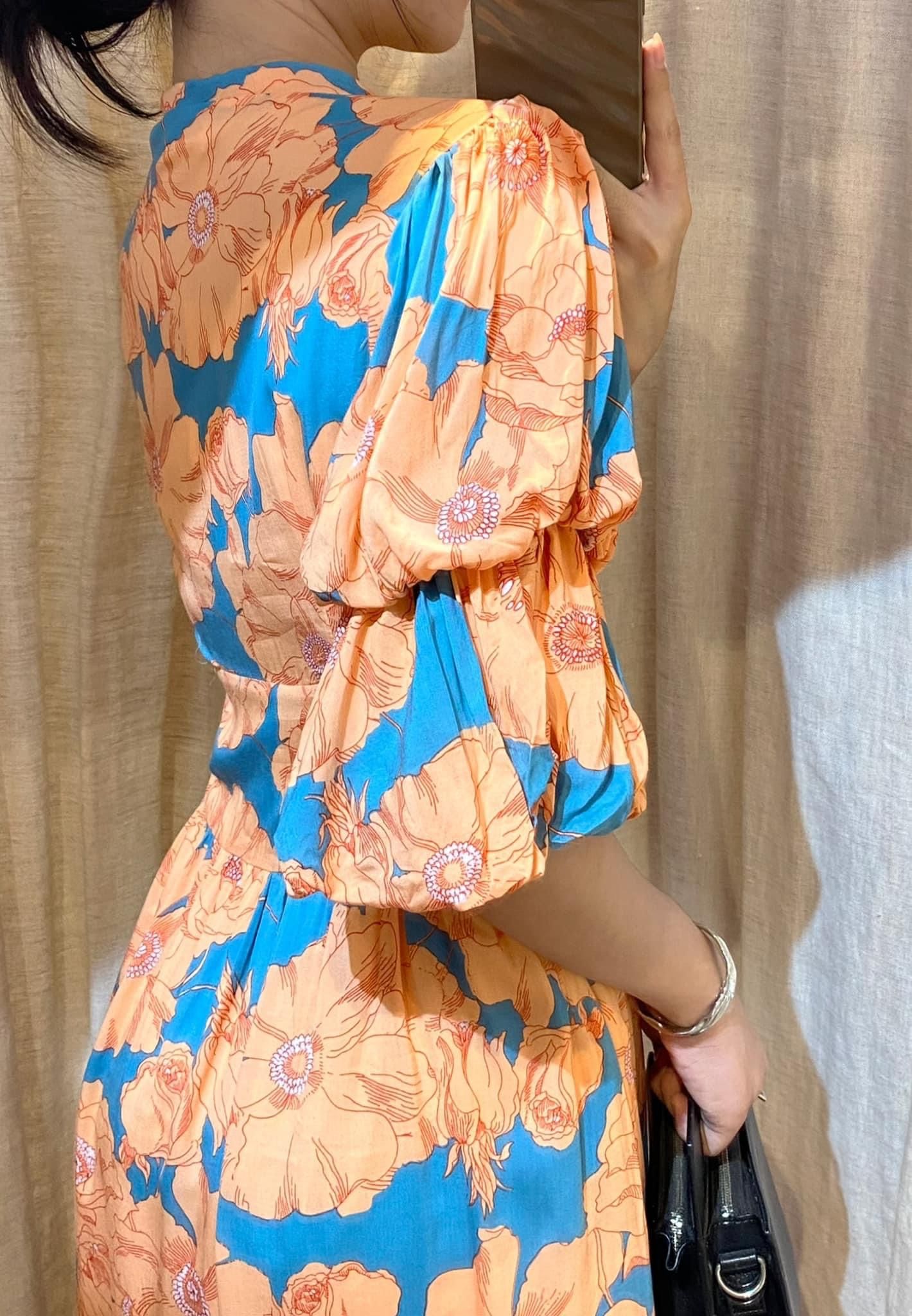 Haisley Dress - Đầm cổ V tay phồng - D662
