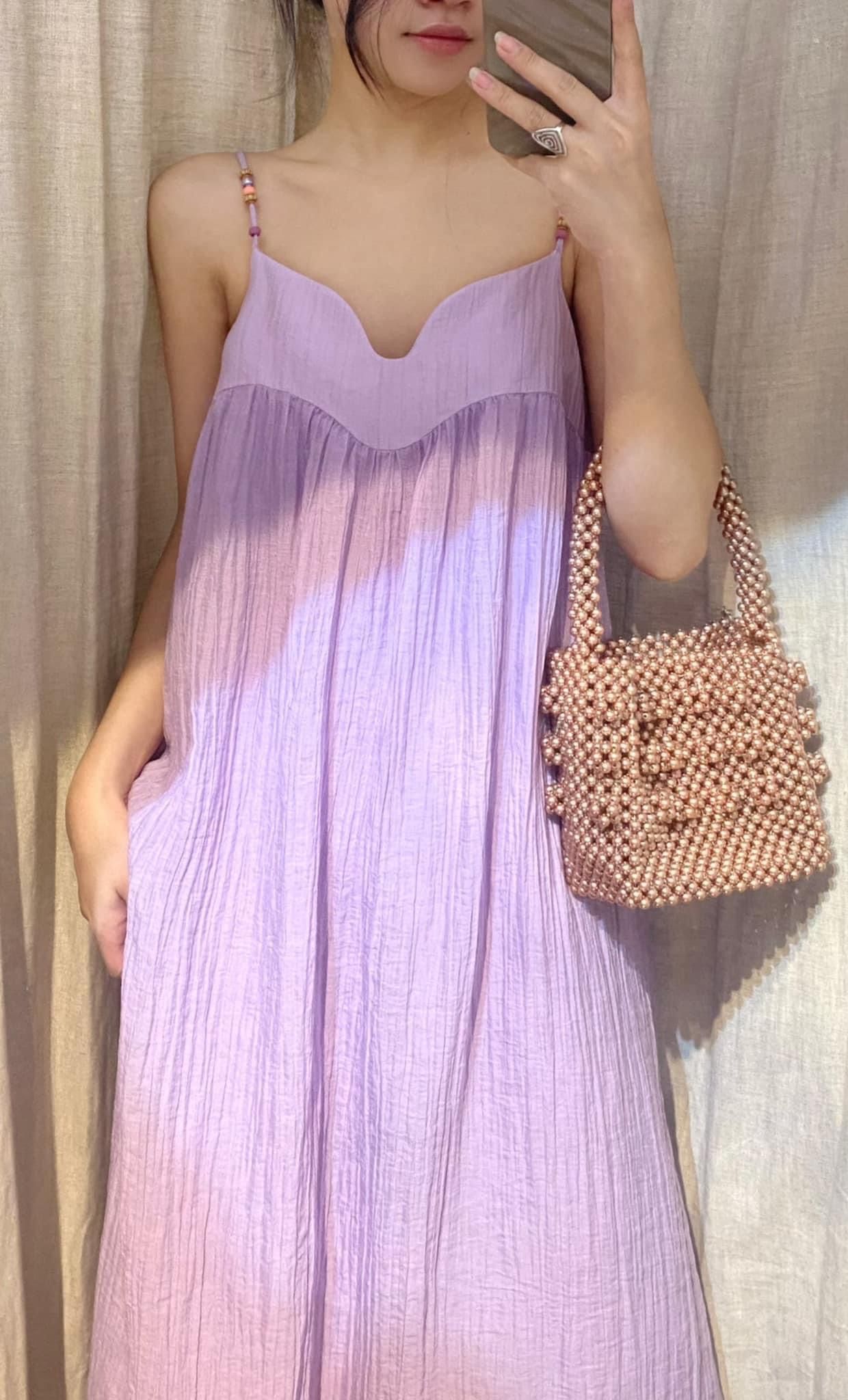 Lavender Maxi Dress - Đầm 2 Dây Dáng Suông E45