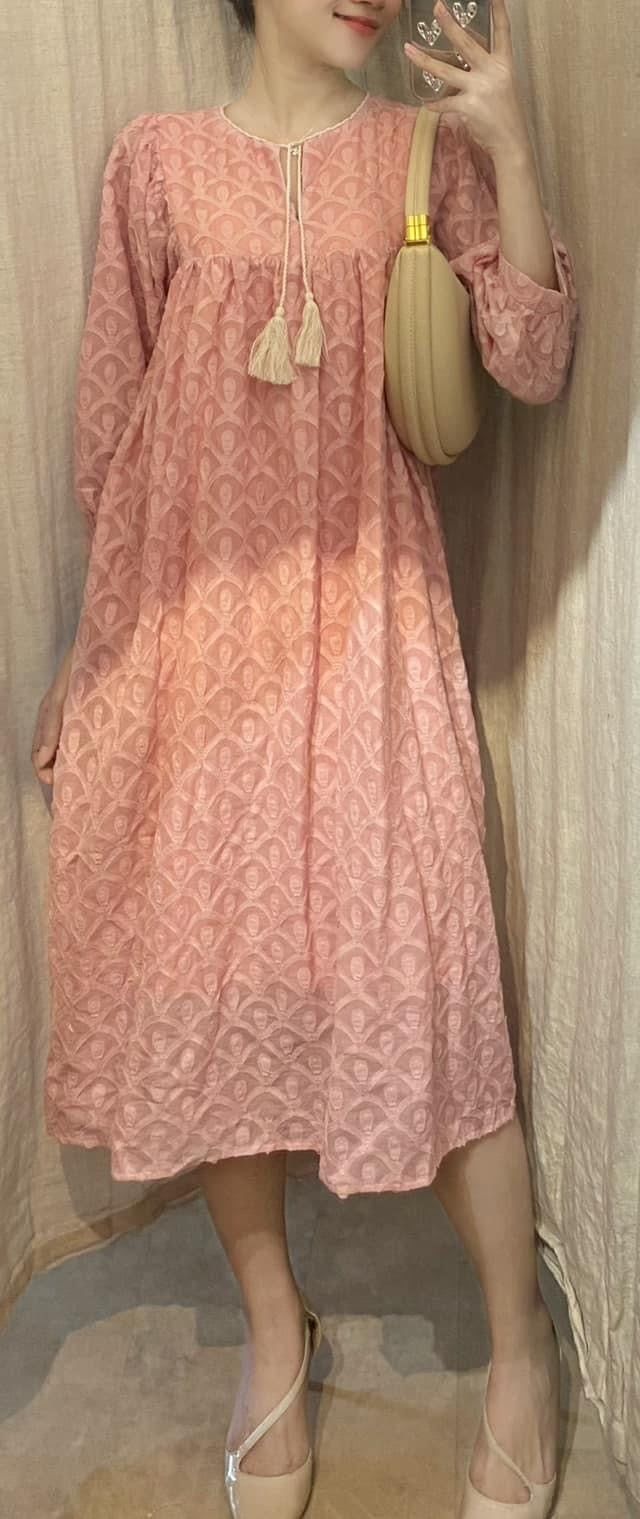 Lana Dress - Đầm suông , tay lửng cột dây D737