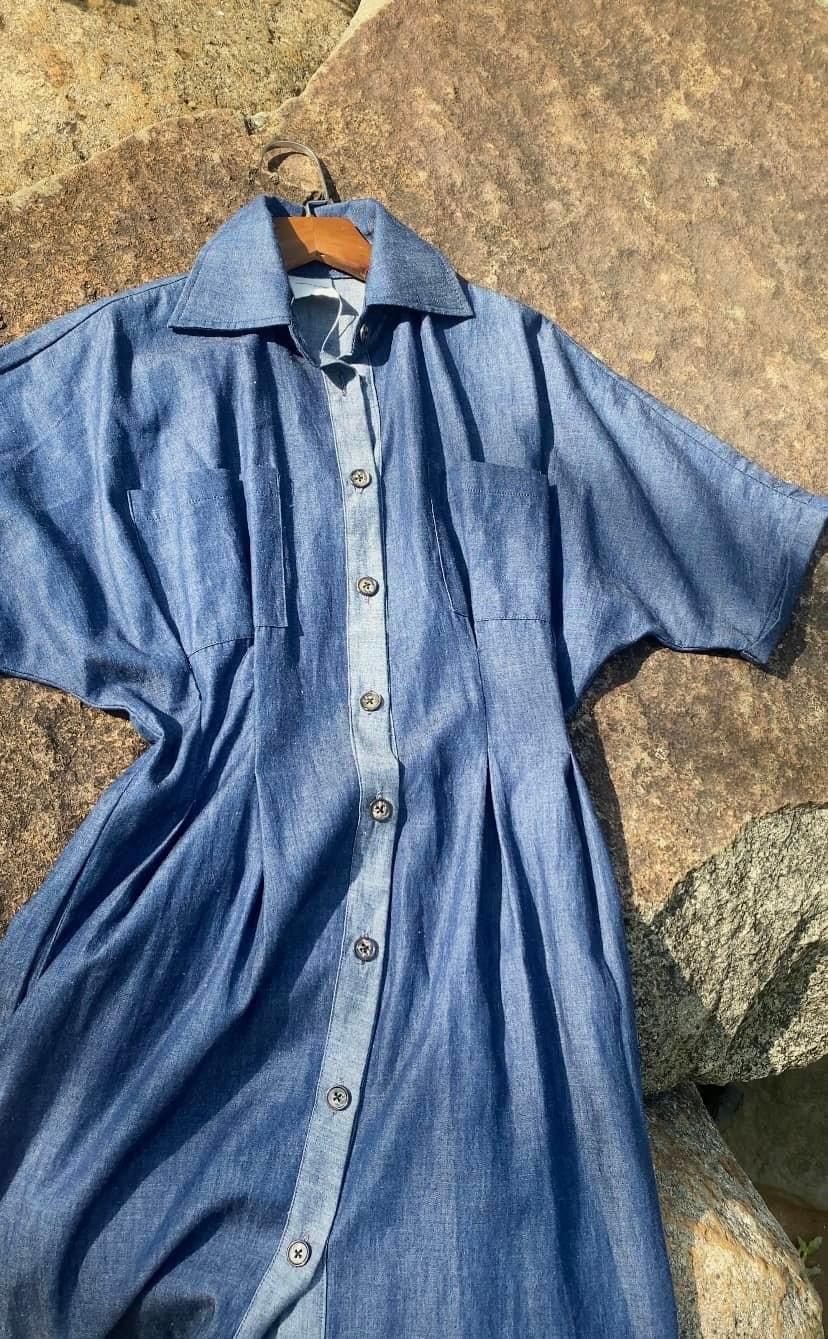Jasmine Dress - Đầm sơ mi nhấn eo có túi D570
