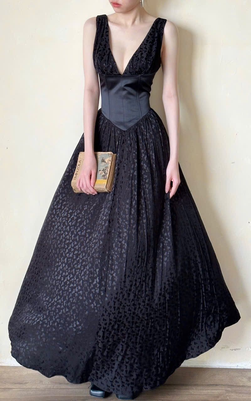 Clara Dress - Đầm Corset Cổ V Thiết Kế D0125