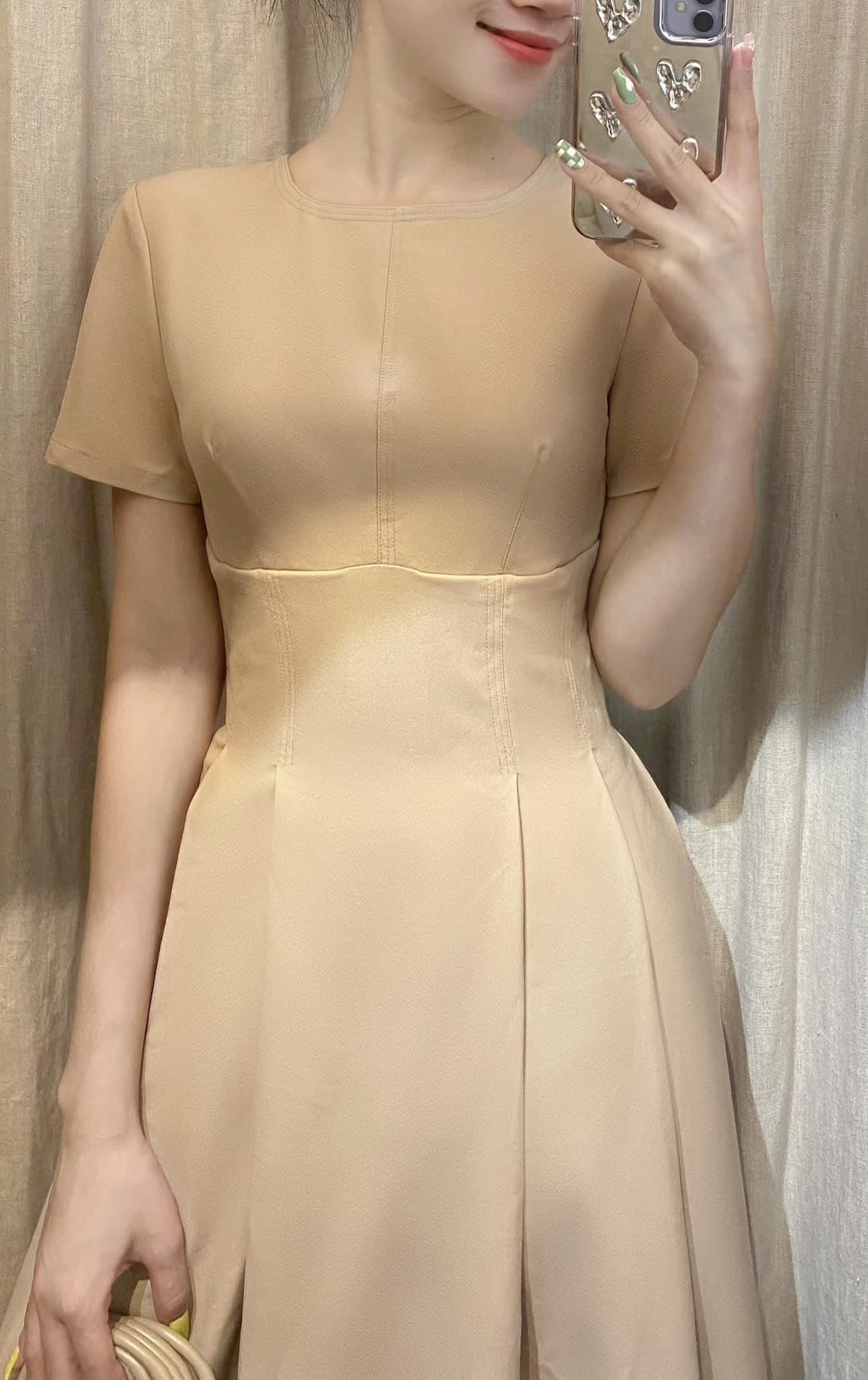 Victoria Dress - Đầm tay ngắn chữ A - POQ79