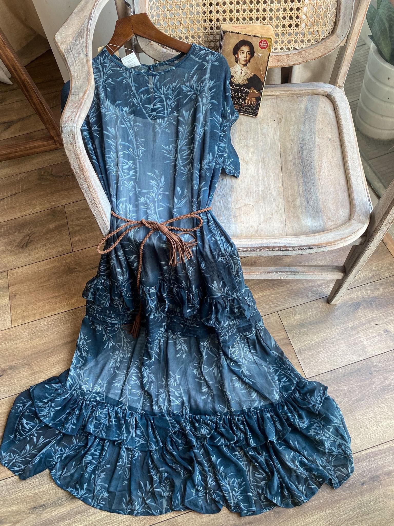 Amelia Ruffled Dress - Đầm maxi suông bèo tay D267 -> D272 D440