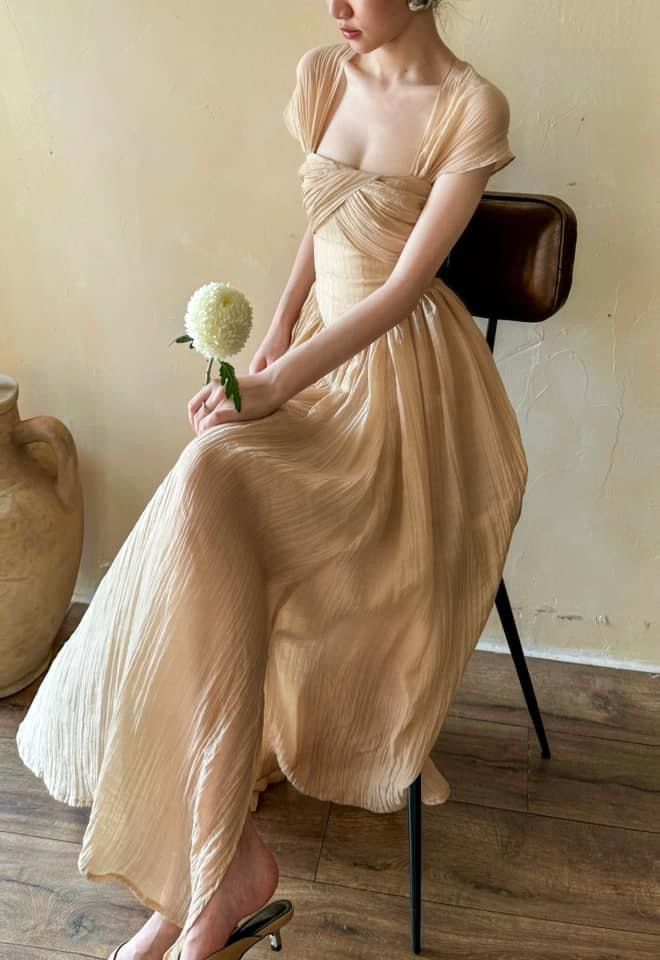 Alexandra Dress - Đầm Corset Tay Hến V20
