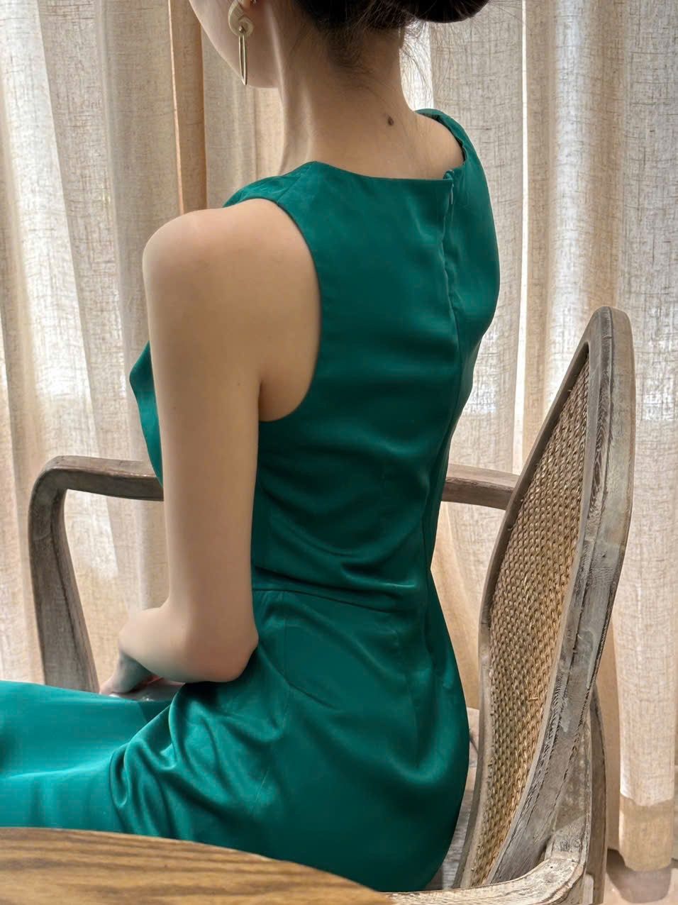 Lamer Dress - Đầm Lụa Cổ Đổ L06