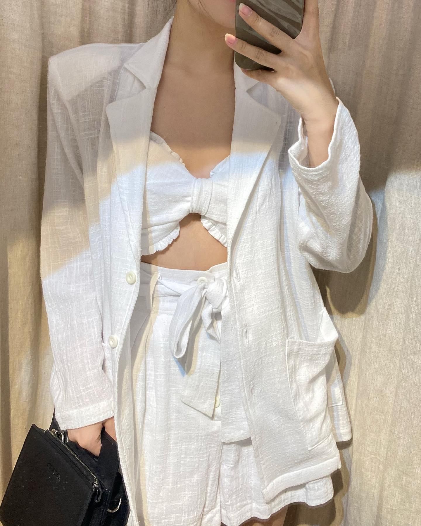 Quần xô short đai lưng (Bukhara Set) Q54 Q55