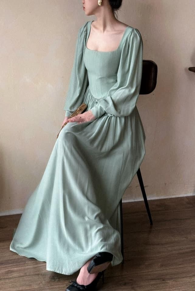 Cinderella Dress - Đầm Corset Cổ Điển Tay Phồng DR0124