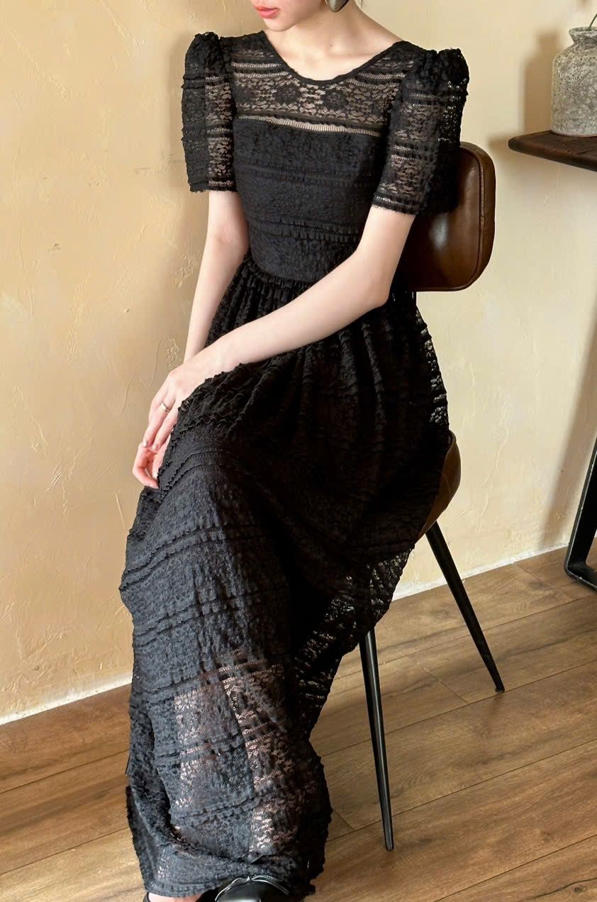 Olivia Lace Dress - Đầm Ren Tay Ngắn Q006