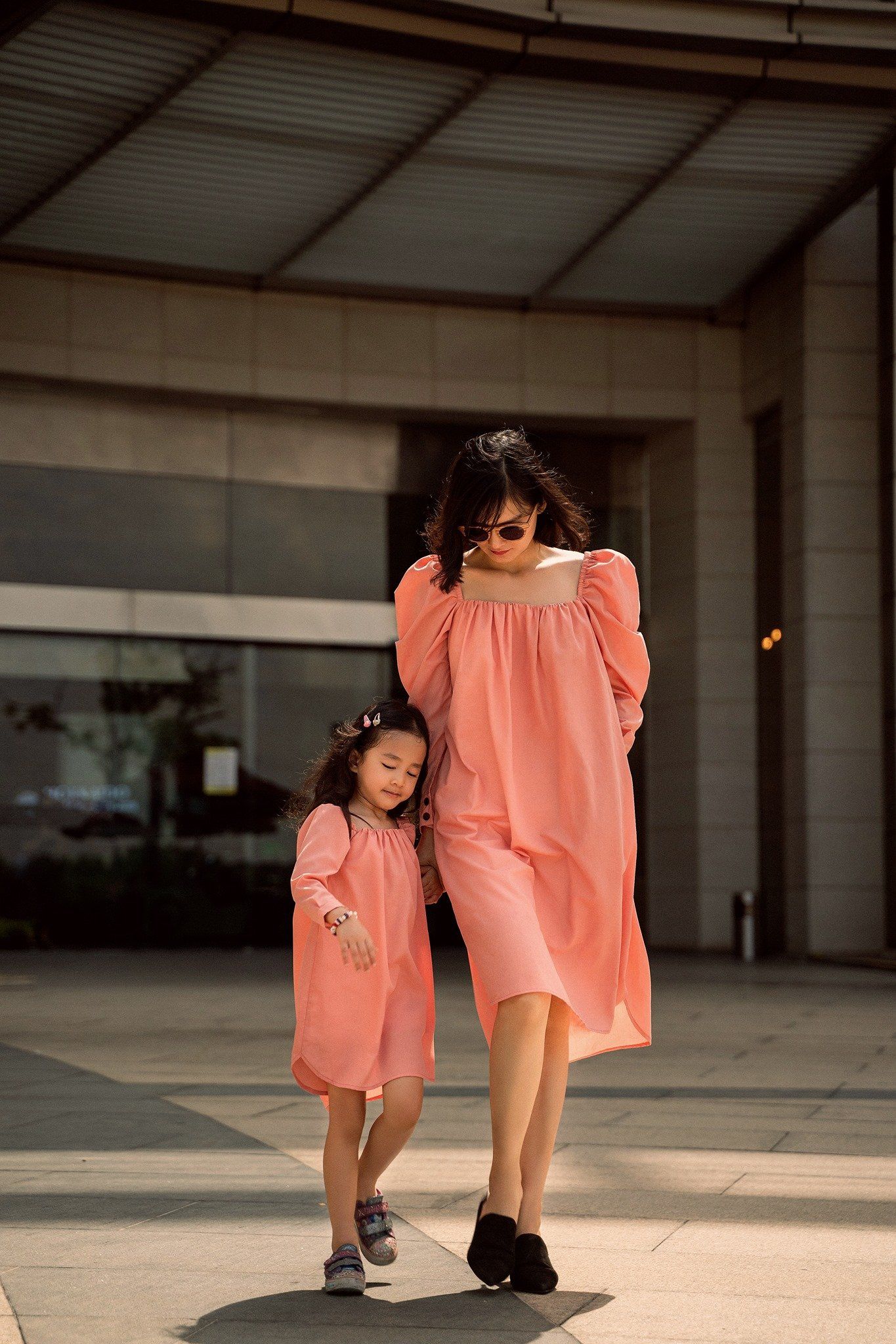 Impressive Shirt Dress - Đầm suông tay phồng (bé) - B14