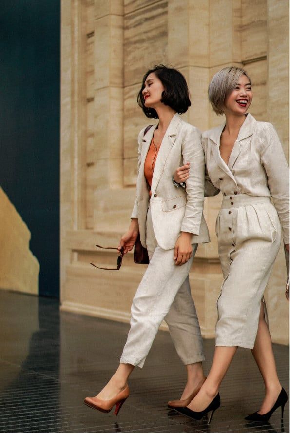 Áo Vest Và Quần Linen - S55