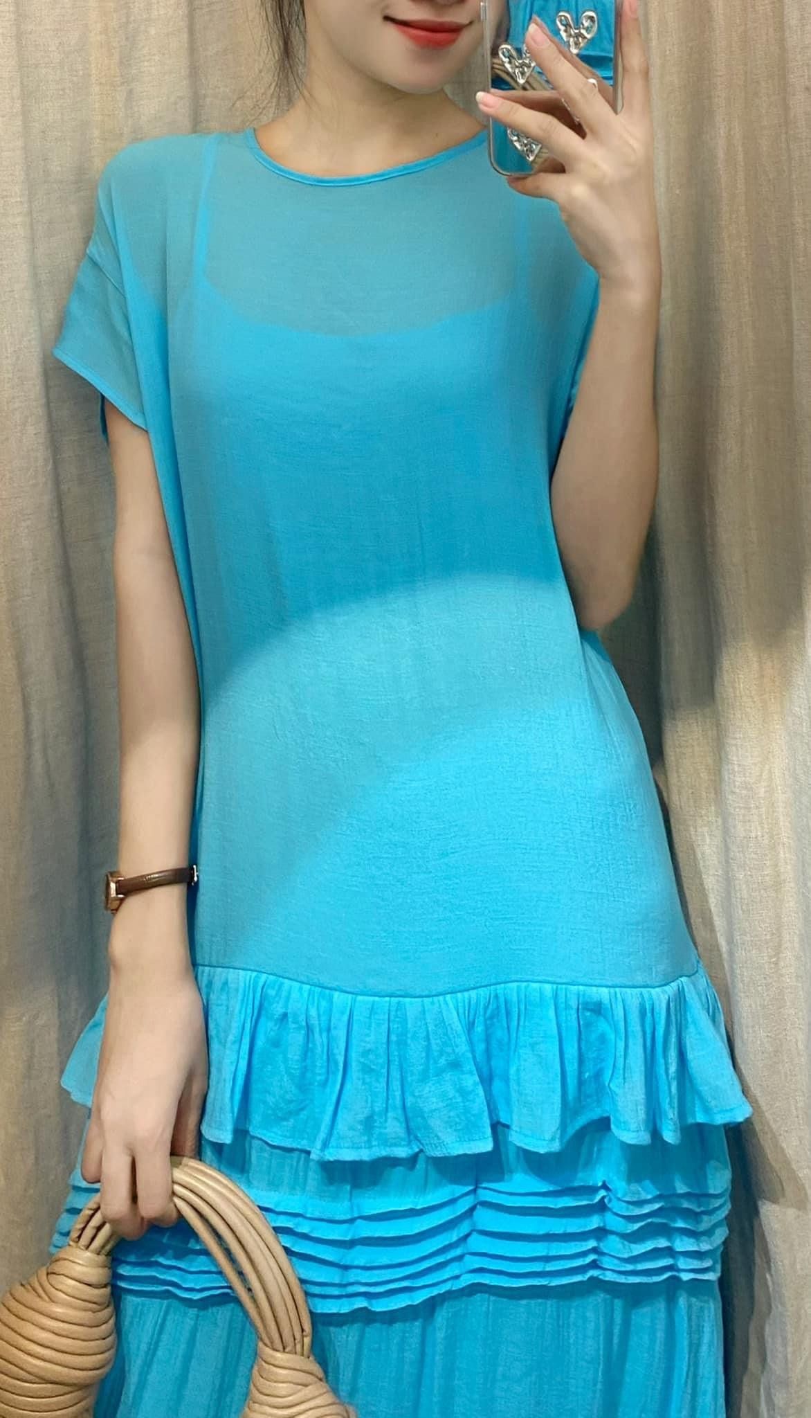 Amelia Ruffled Dress - Đầm maxi suông bèo tay D267 -> D272 D440