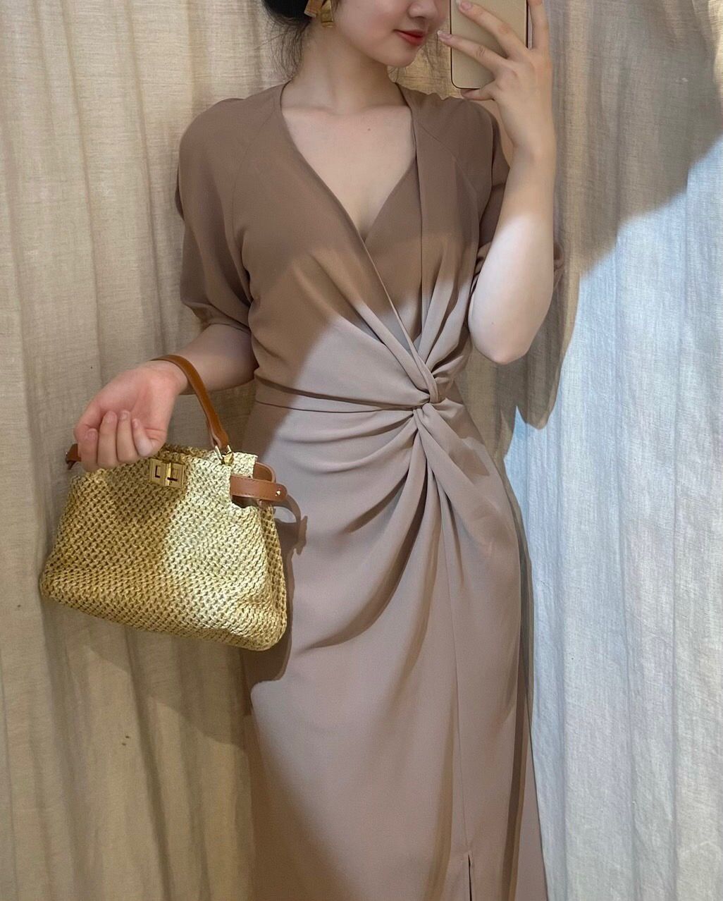 Hera Dress - Đầm Body Xoắn Eo V04