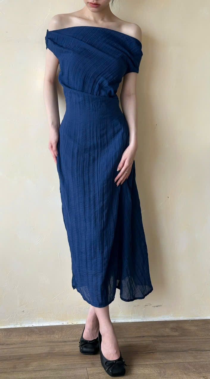 Dilys Dress - Đầm Trễ Vai Sóng Eo DR2123