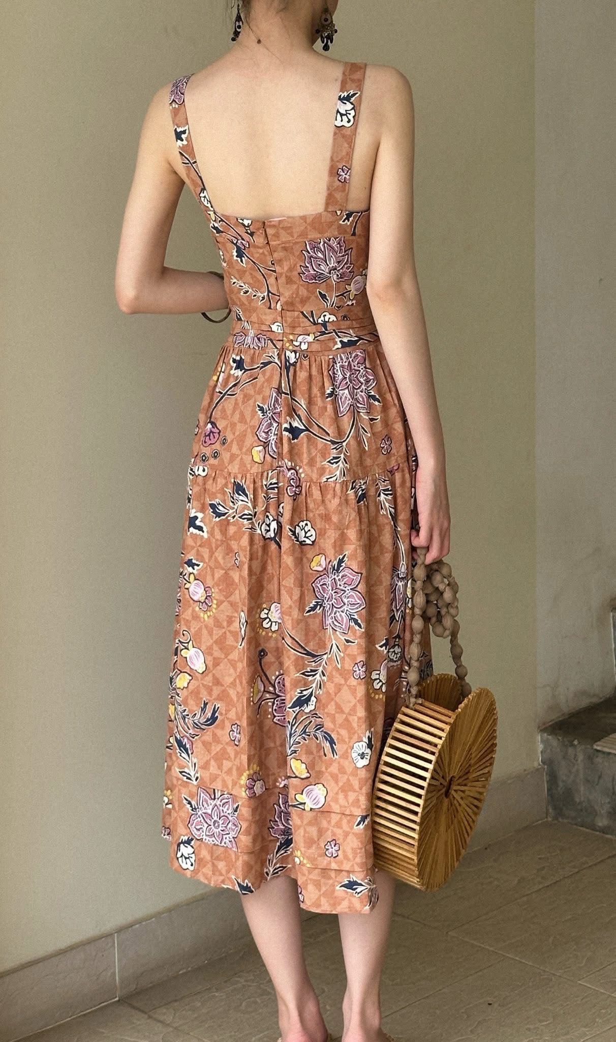 Floris Dress - Đầm Linen 2 Dây L43